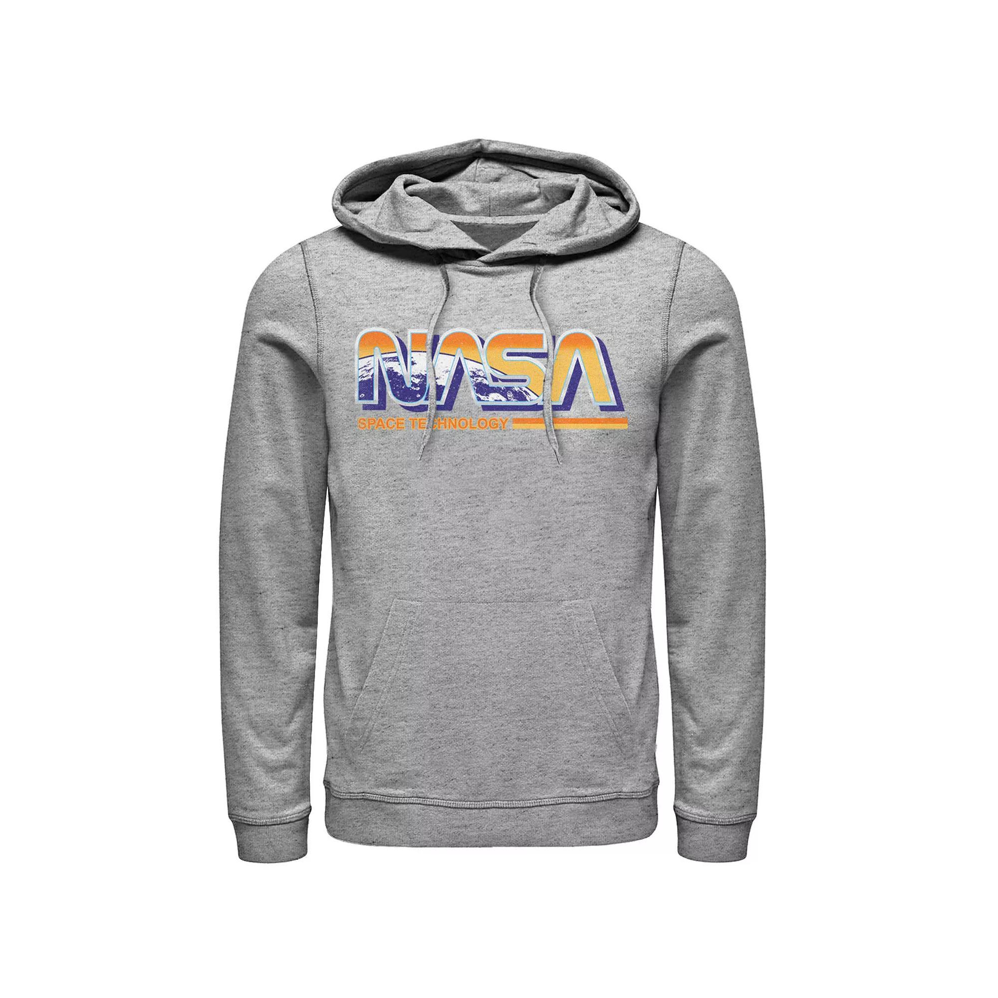Men's NASA Space Technology Retro Rainbow Logo Hoodie,  Product Image