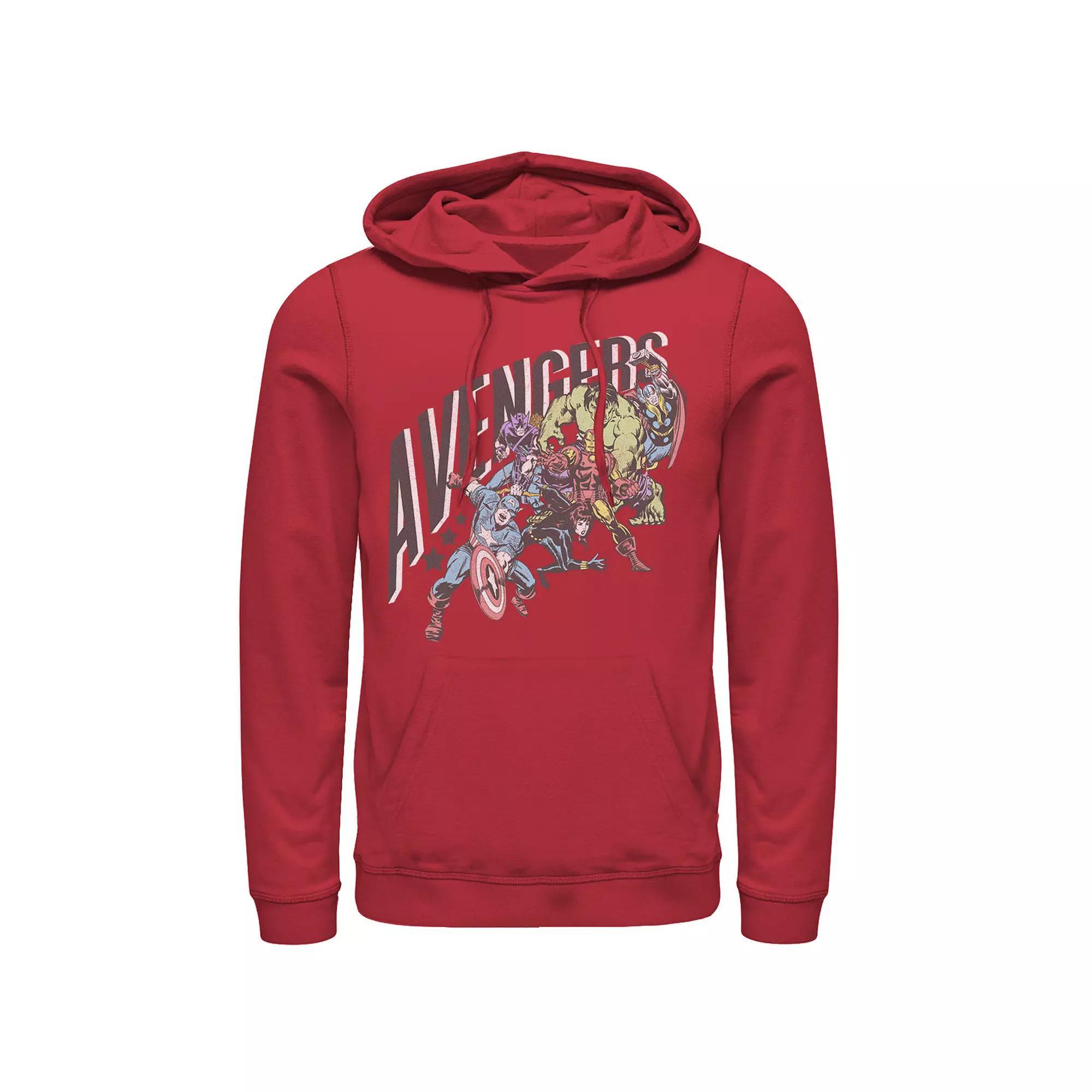 Men's Pink Panther Hexagonal Portraits Graphic Hoodie, Size: 3XL, Red Product Image