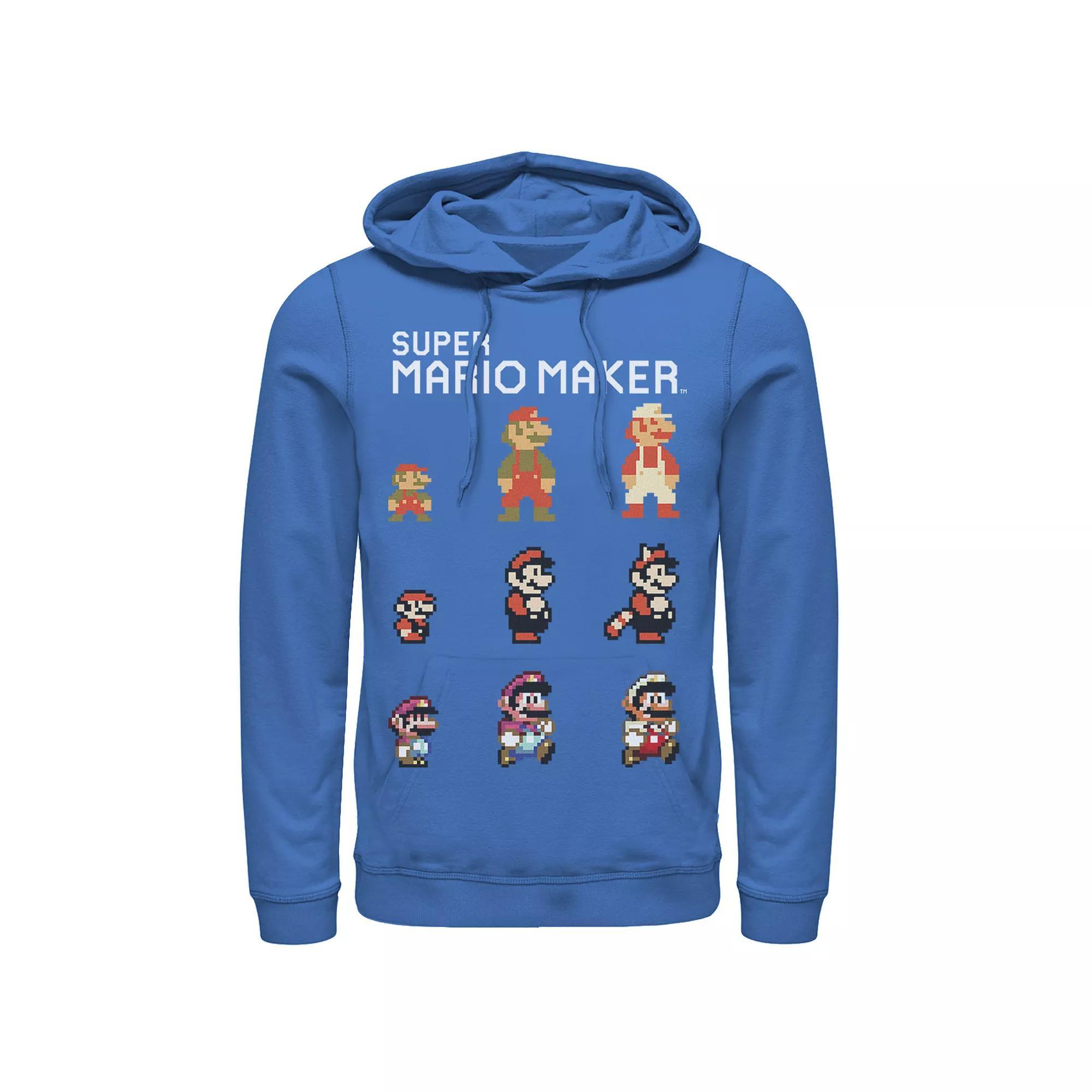 Men's Nintendo Mario Character Evolution Hoodie, Size: XXL, Royal Product Image