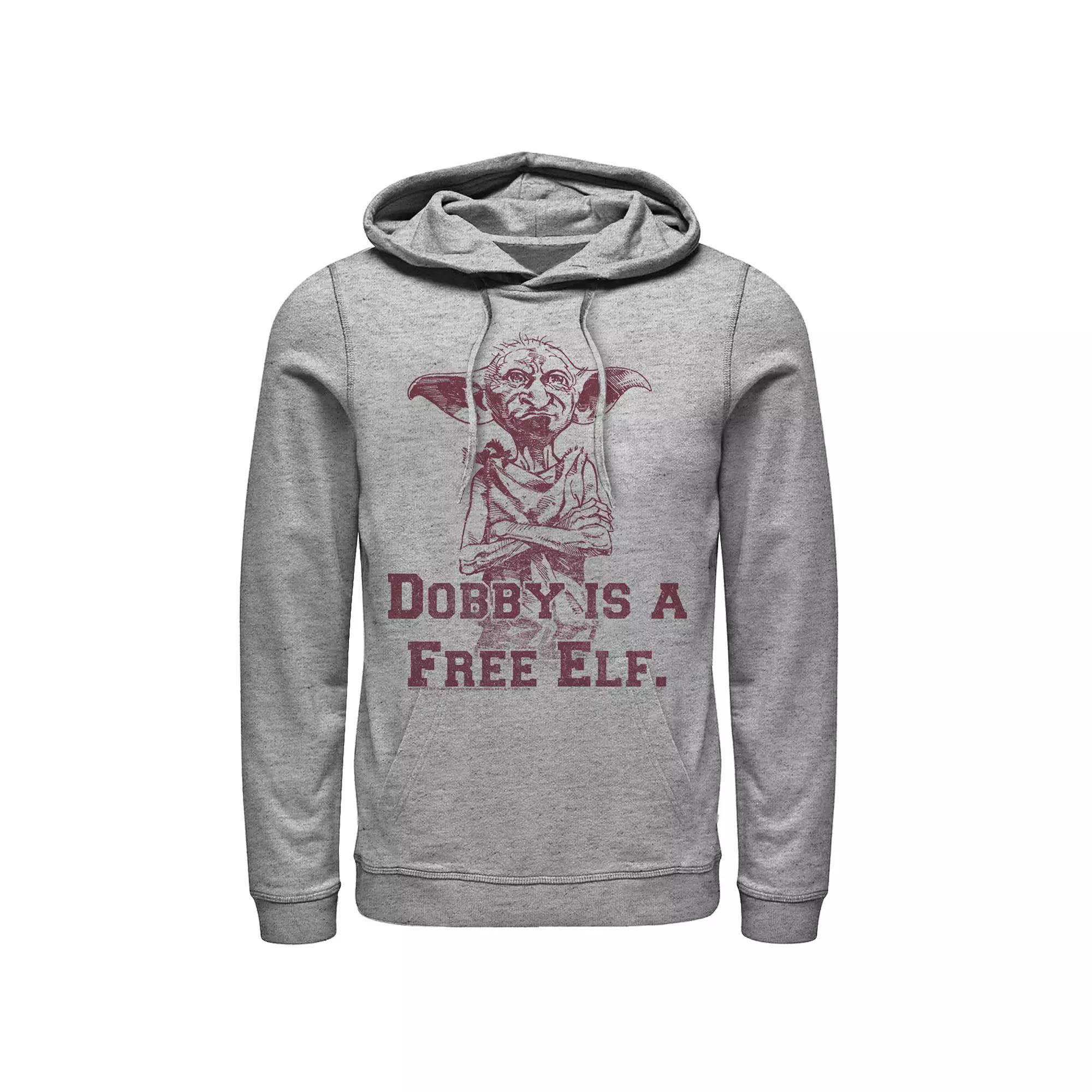 Men&#x27;s Harry Potter Dobby Is A Free Elf Sketch Graphic Pullover Hoodie,  Product Image