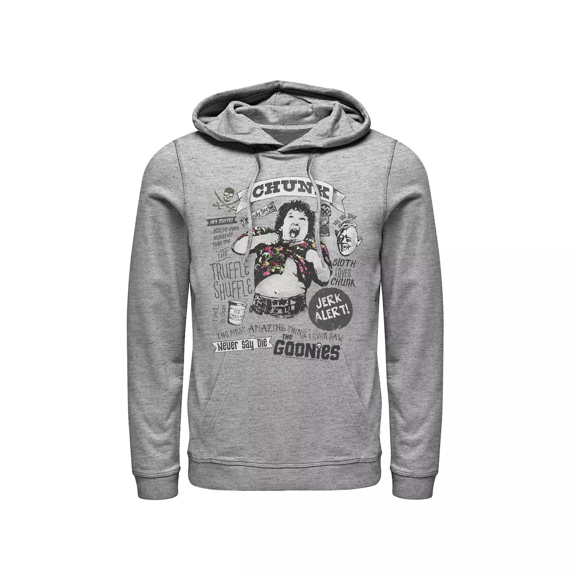Men's The Goonies Chunk & Sloth Things Text Hoodie,  Product Image