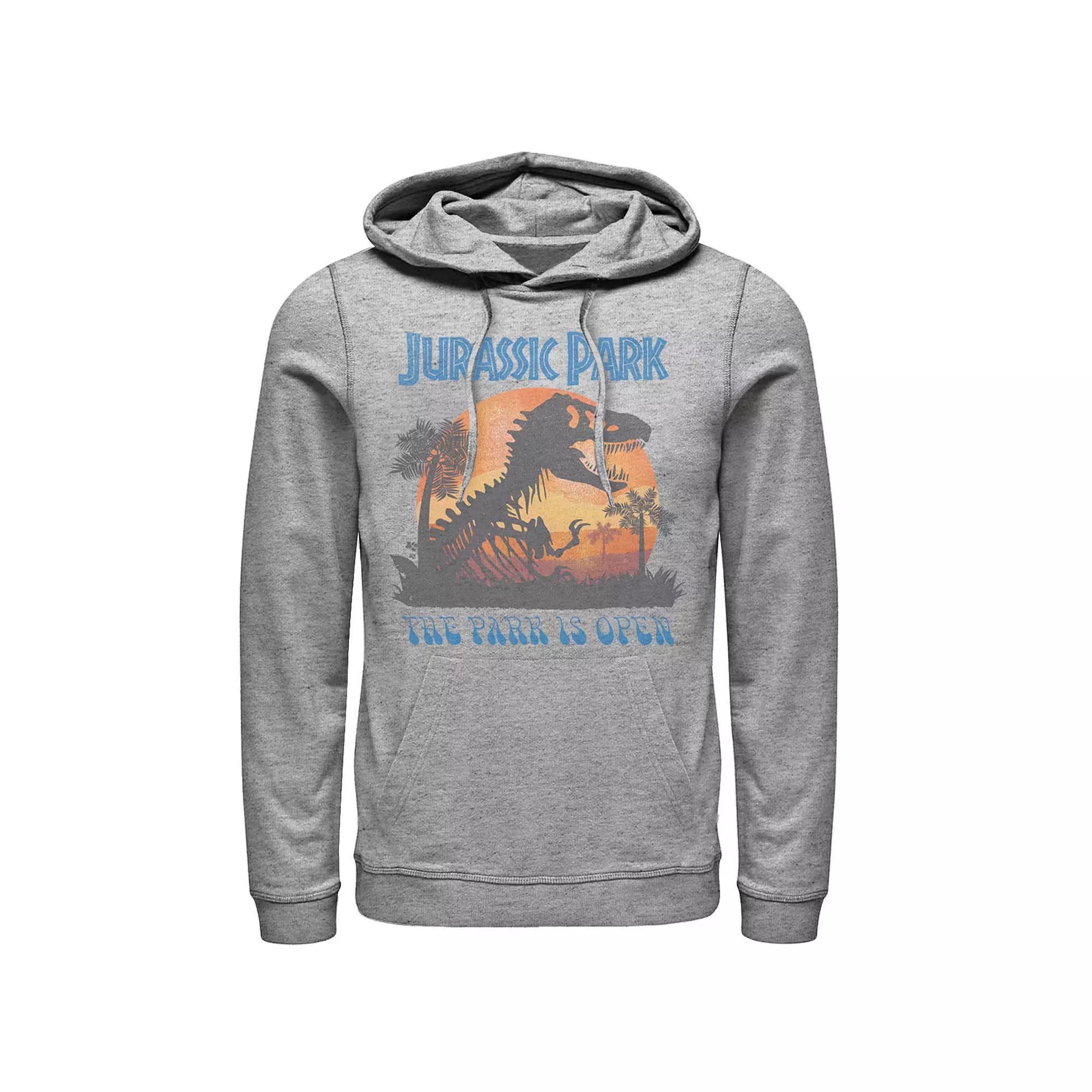 Men's Jurassic Park T-Rex Sunset Portrait Hoodie,  Product Image