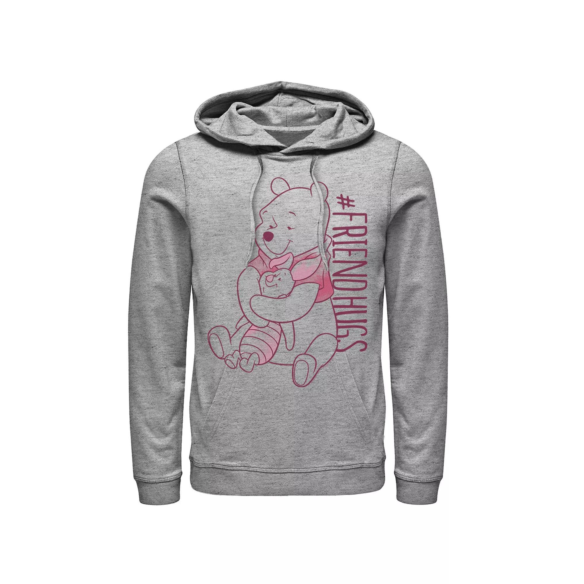 Disney's Winnie The Pooh Piglet Pooh Friend Hugs Men's Hoodie,  Product Image