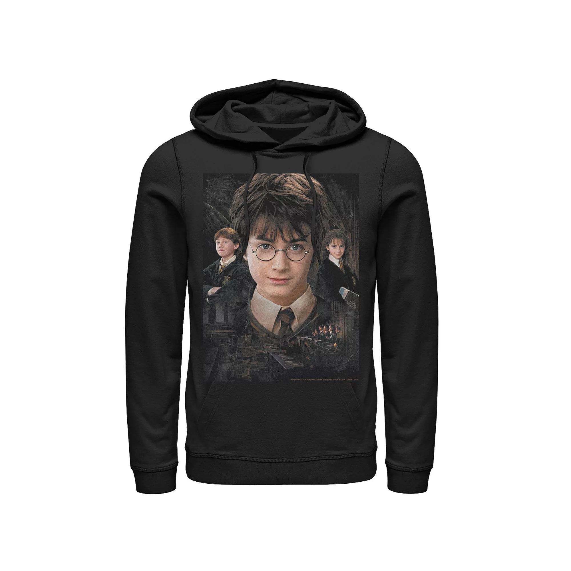 Men's Harry Potter Chamber Of Secrets Harry Ron Hermione Poster Graphic Pullover Hoodie,  Product Image