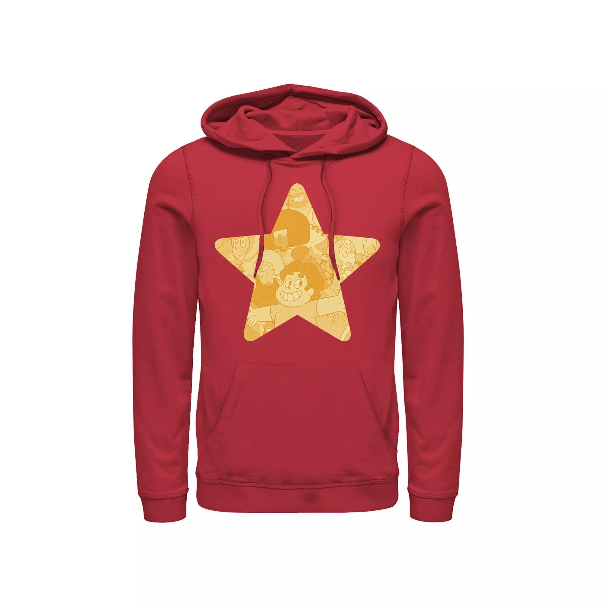 Men's Cartoon Network Steven Universe Gold Star Hoodie, Size: Large, Red Product Image