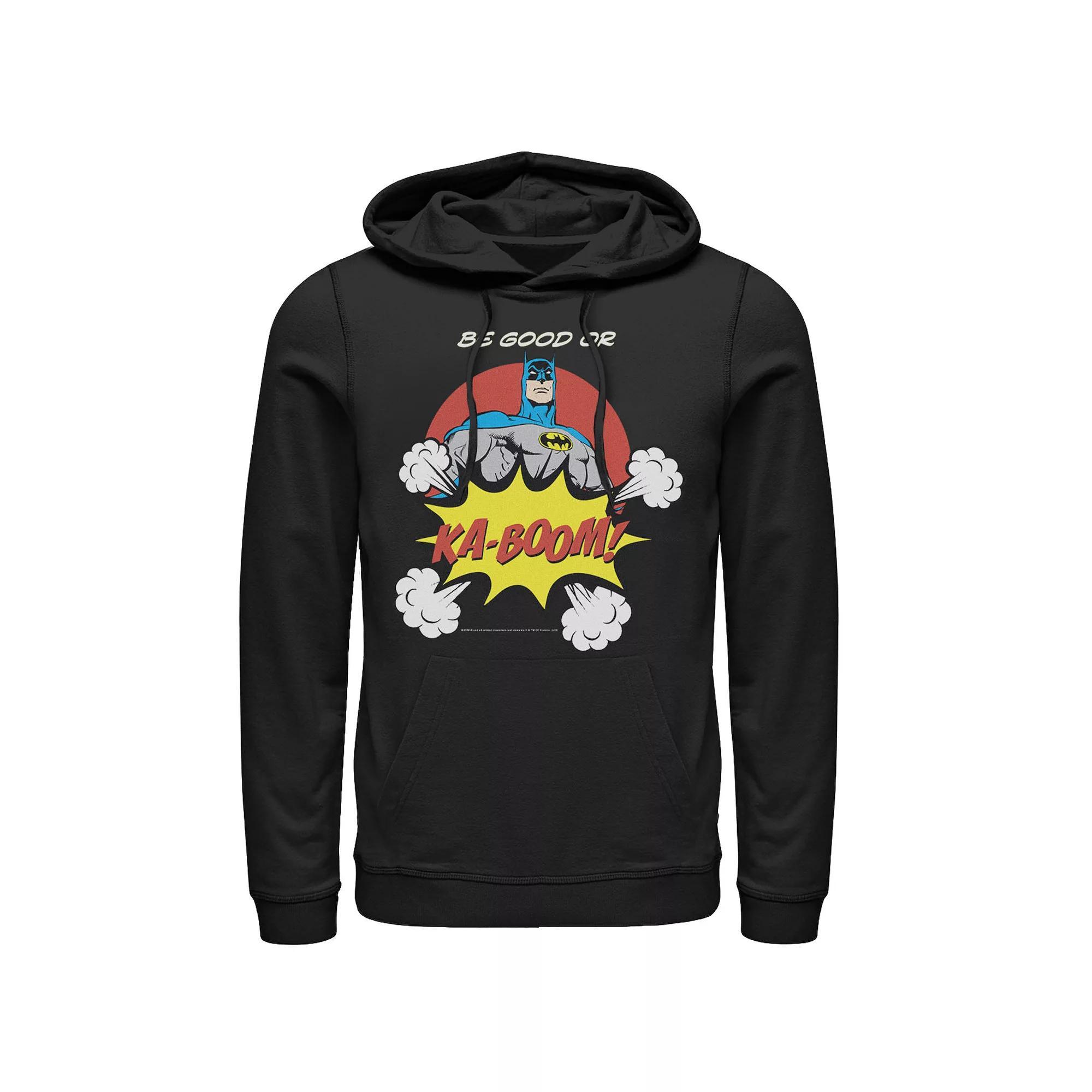 Men's DC Comics Batman Ka-Boom Pop Art Text Poster Hoodie,  Product Image