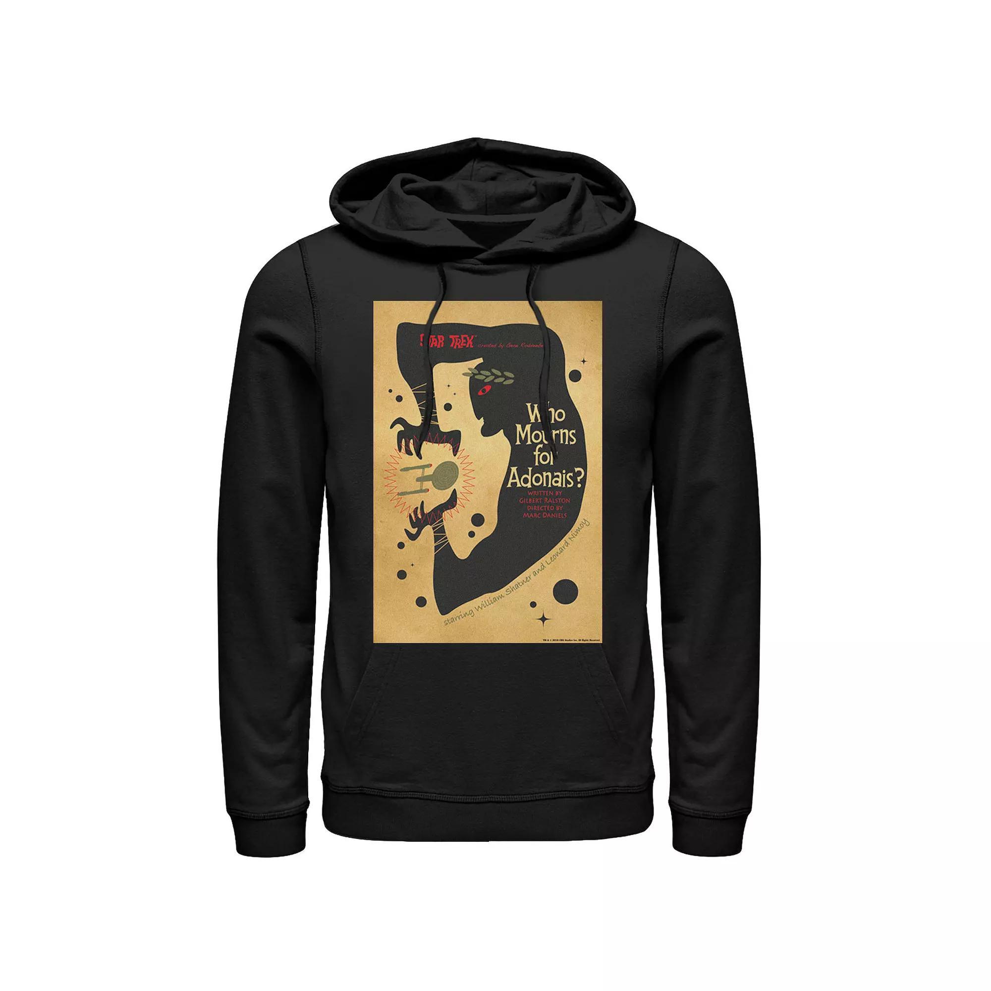 Men's Star Trek Original Series Mourn for Adonais Hoodie, Size: XL, Black Product Image