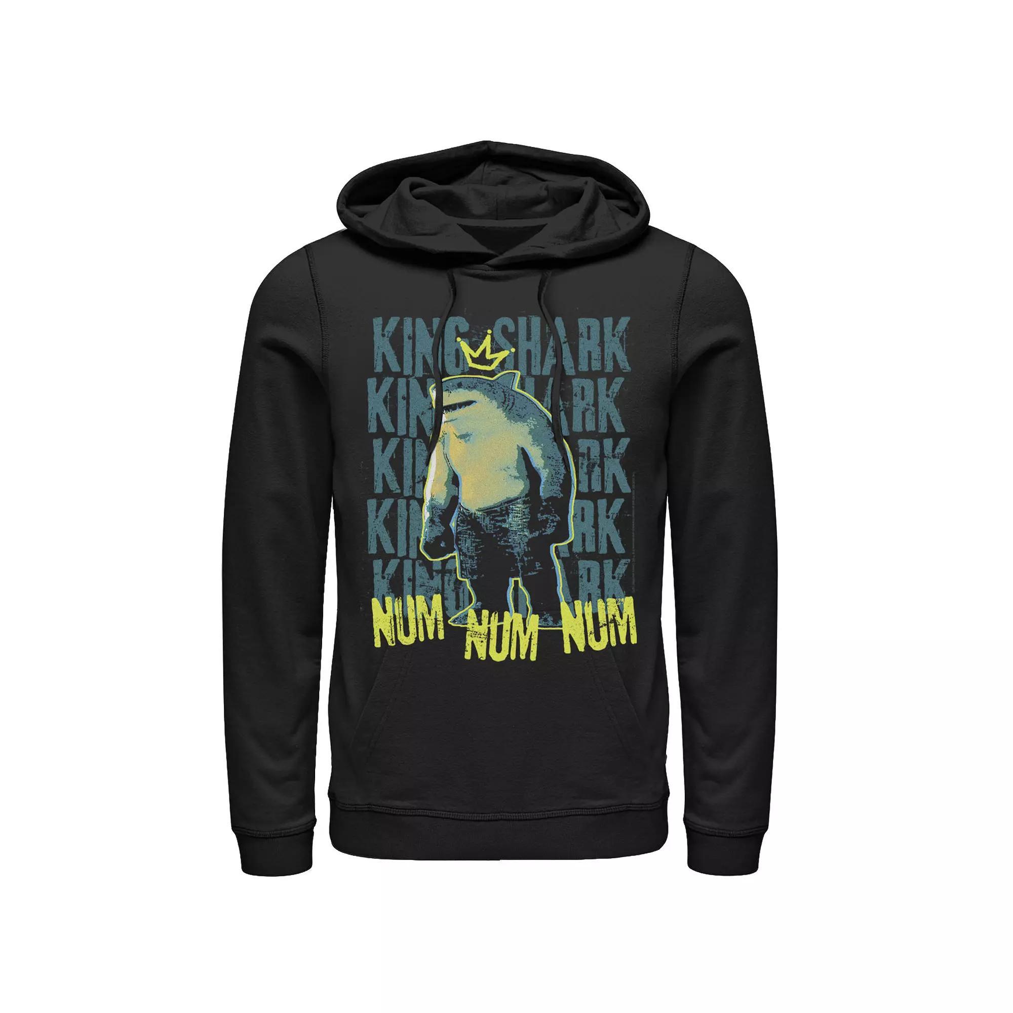 Men's The Suicide Squad King Shark Word Stack Hoodie, Boy's,  Product Image