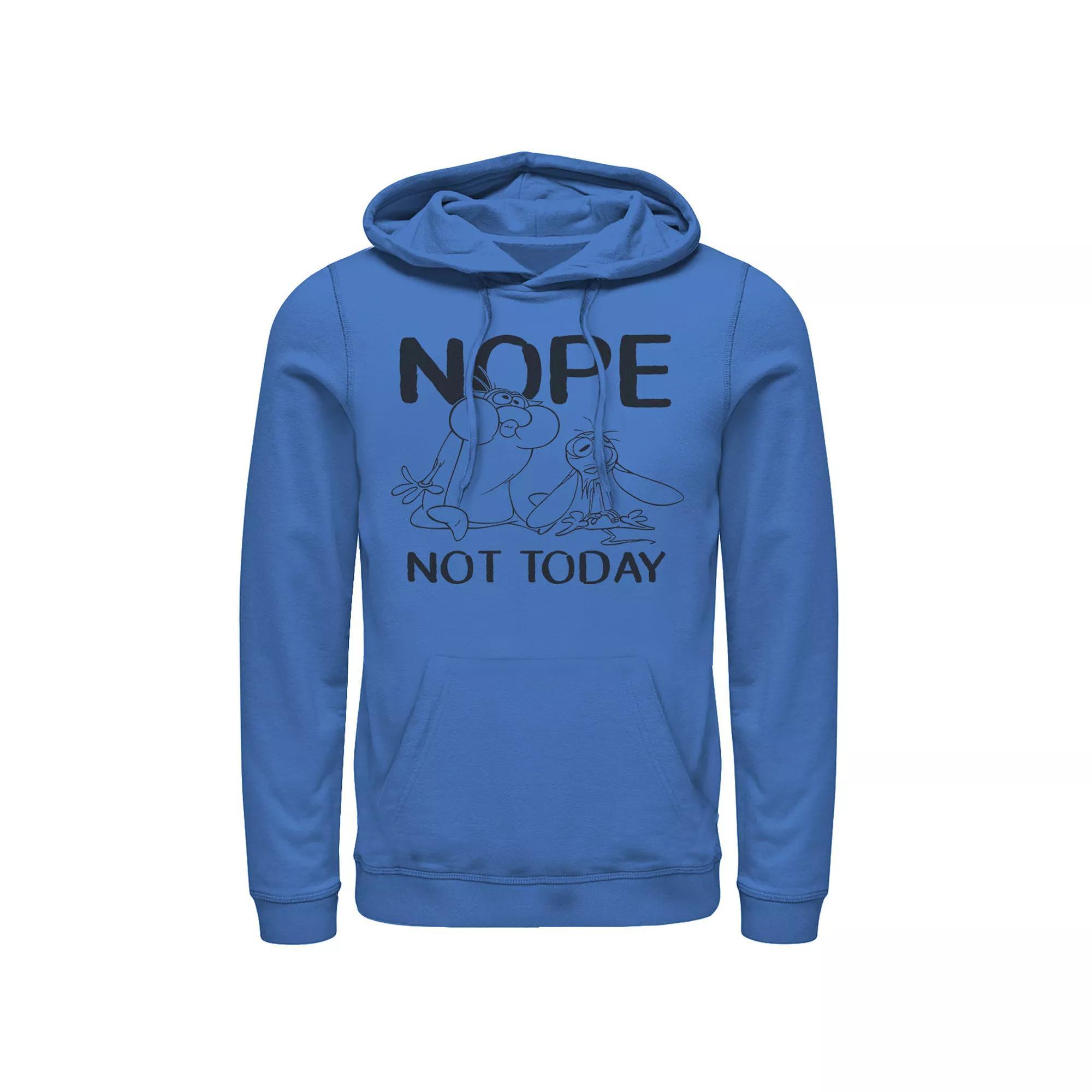 Men's Nickelodeon Ren And Stimpy Nope Not Today Sketch Hoodie,  Product Image