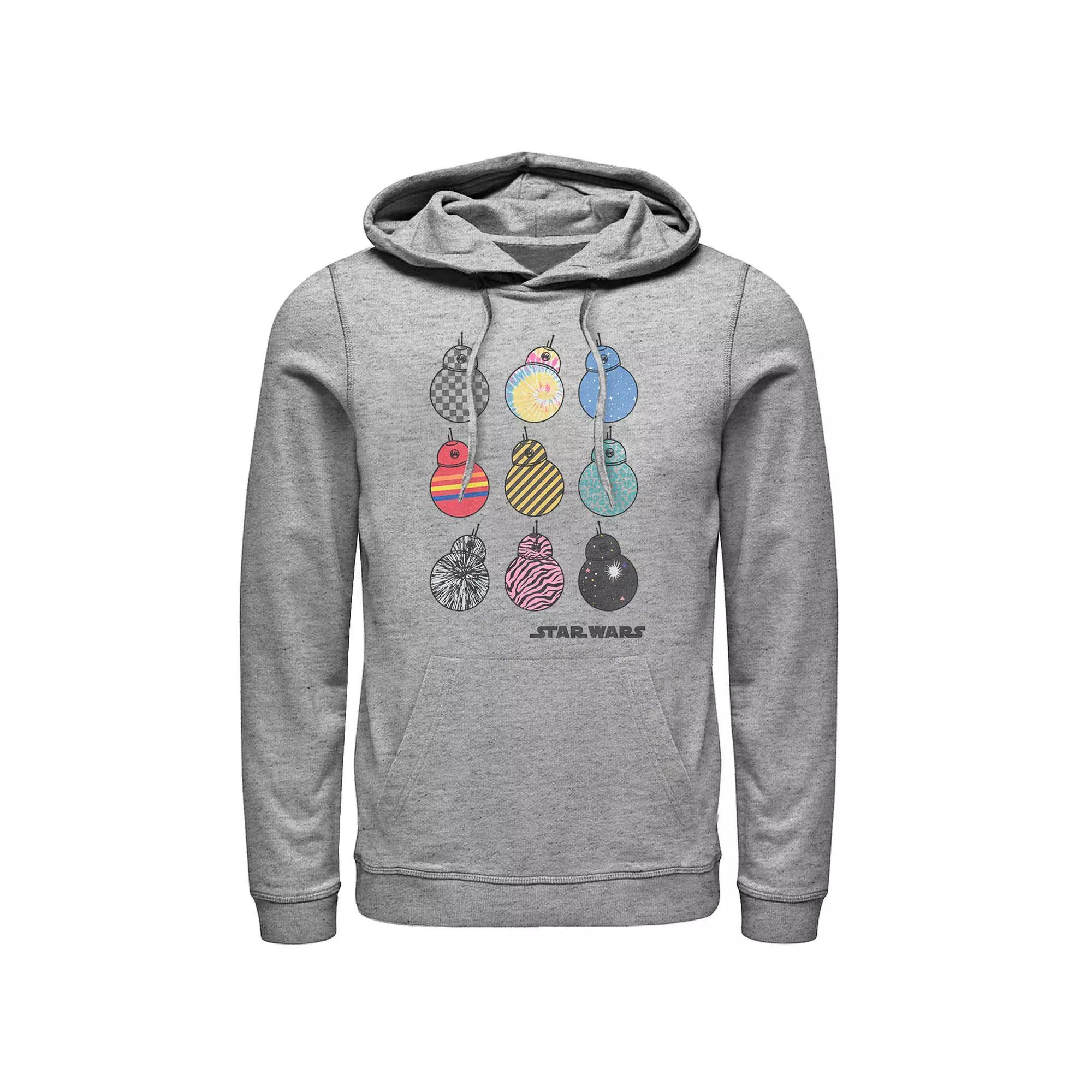 Men's Star Wars The Rise of Skywalker BB-8 Fashion Graphic Hoodie, Size: 3XL, Athletic Grey Product Image