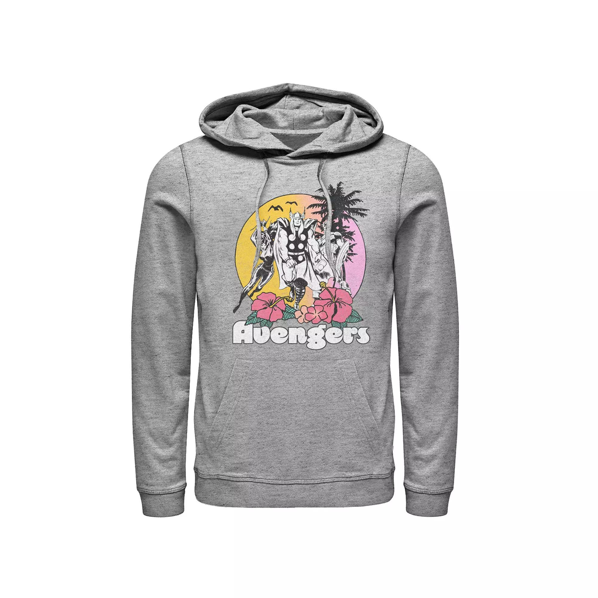 Men's Marvel Avengers Walking Into The Sunset Poster Hoodie,  Product Image