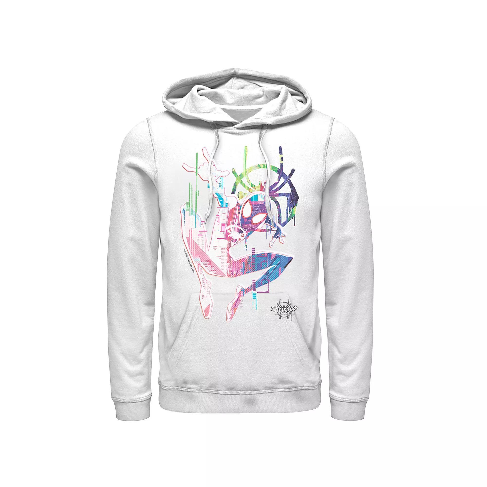 Men's Marvel Spiderverse Watercolor Spidey Pose Graphic Hoodie,  Product Image