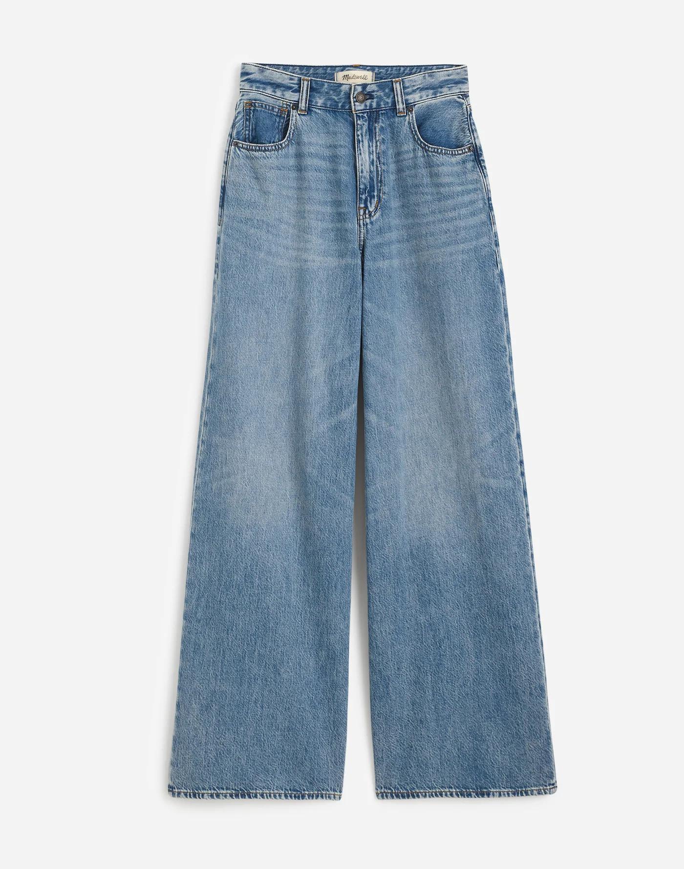Plus Superwide-Leg Jeans in Billings Wash Product Image