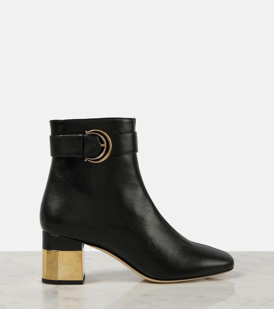 CHLOÉ Alizè Heeled Ankle Boots In Black Product Image