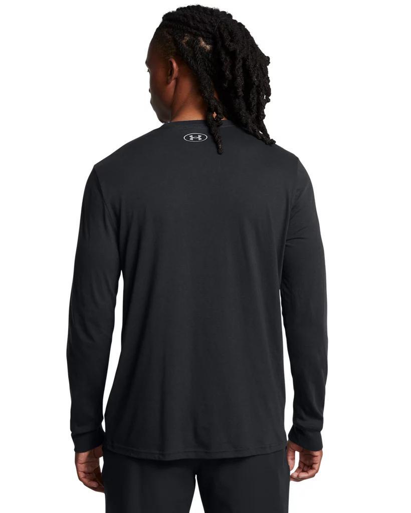 Men's UA Performance Cotton Collegiate Long Sleeve Product Image