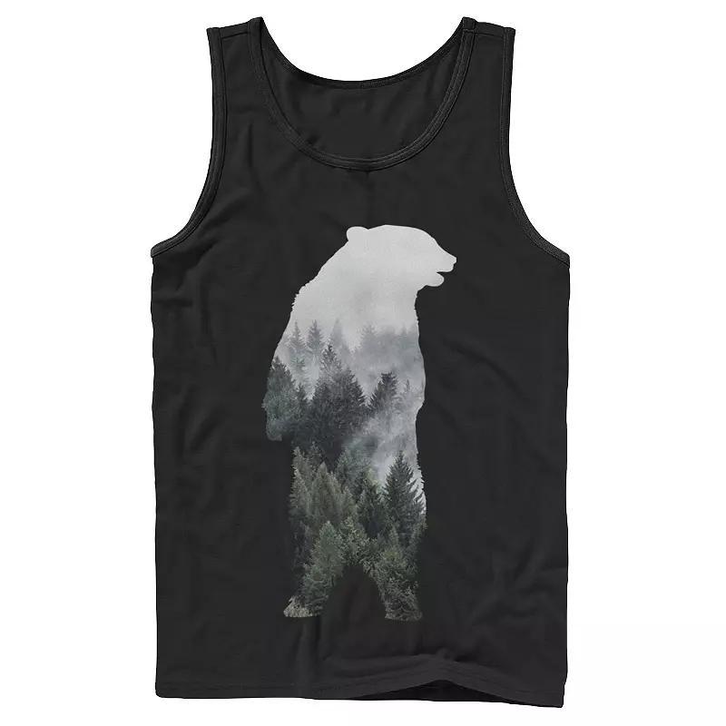 Men's Bear Mountain Silhouette Tank Top, Size: Small, Black Product Image