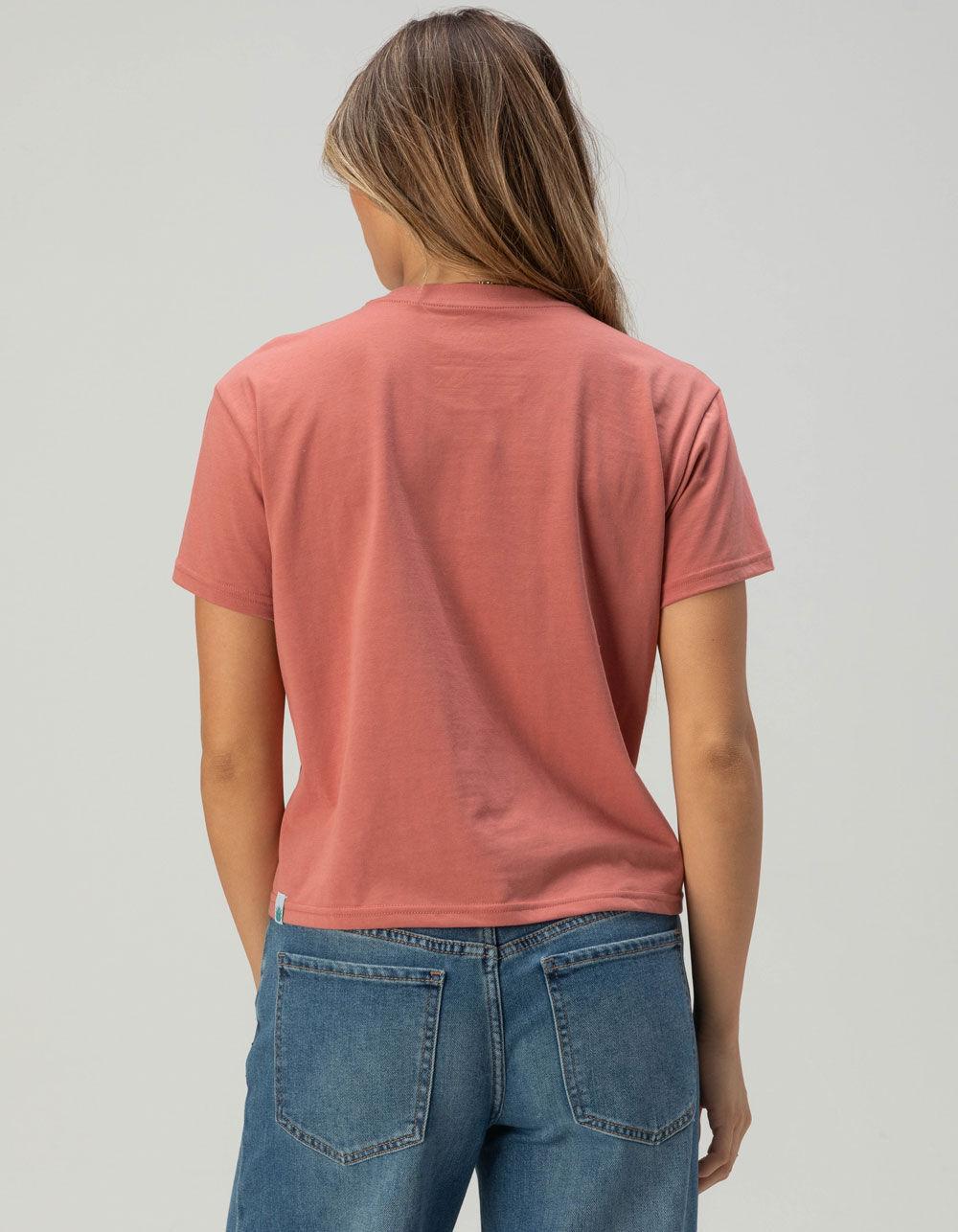 SENDERO PROVISIONS CO. Cosmic Cowboy Womens Crop Tee - SUNBAKED Product Image