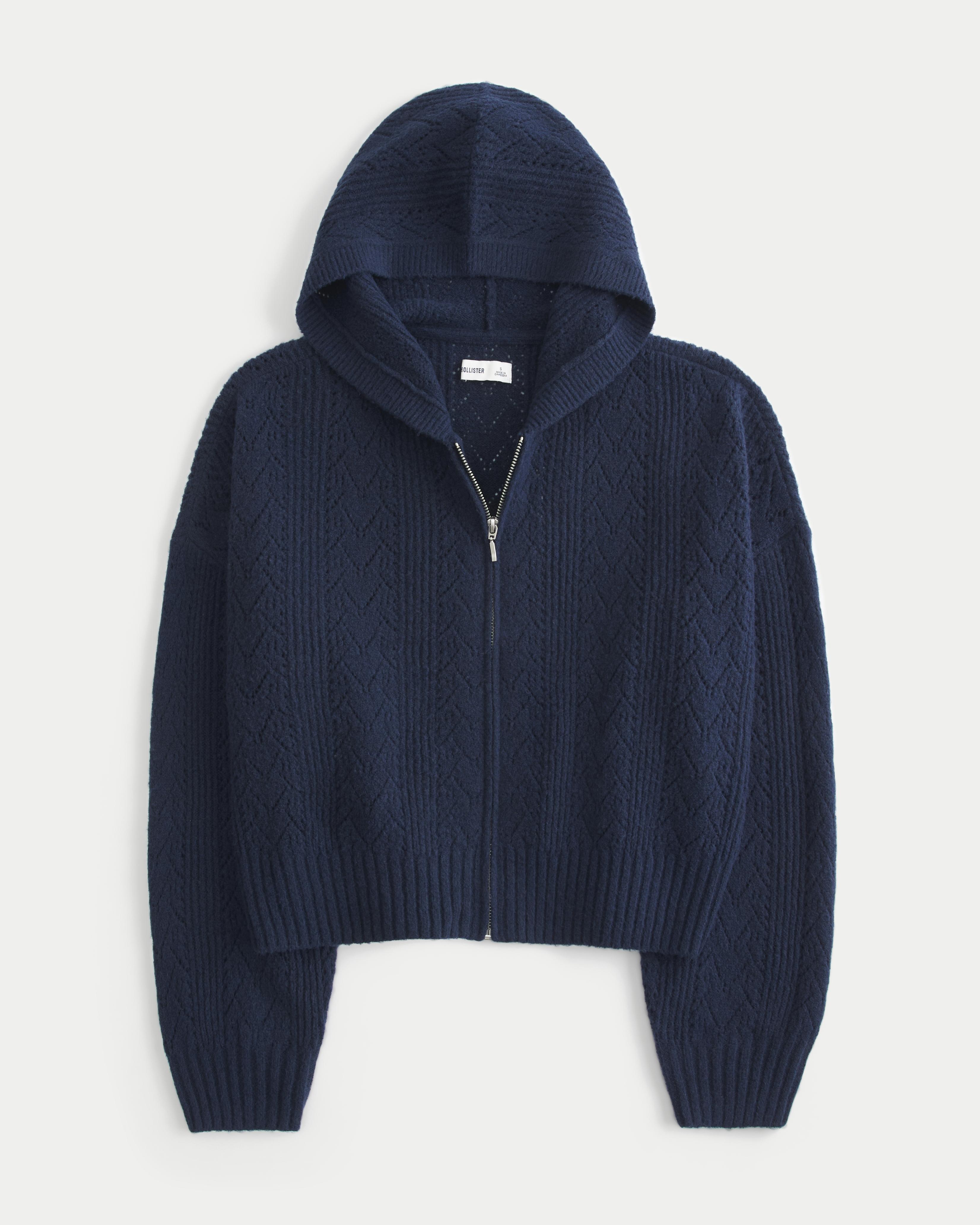 Hollister Comfy Cloud Easy Zip-Up Sweater Hoodie Product Image