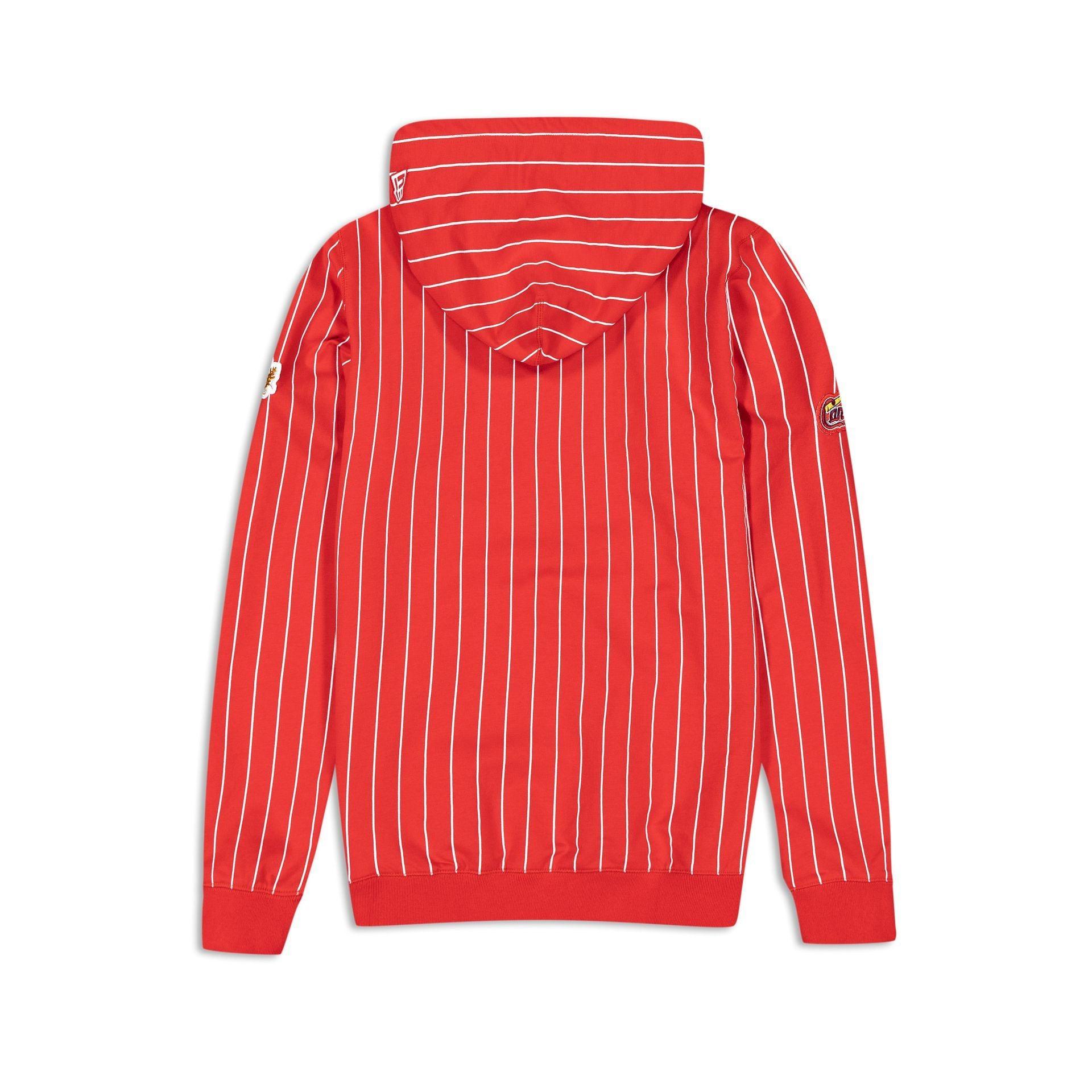 Philadelphia Phillies Logo Select Pinstripe Hoodie Male Product Image