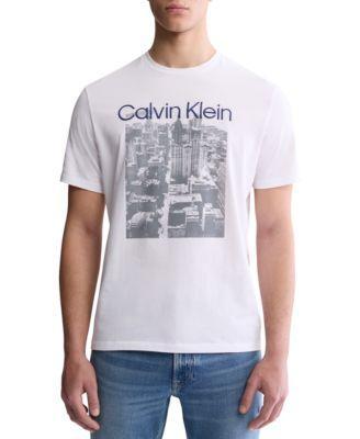 Calvin Klein Mens Faded City Logo Graphic T-Shirt Product Image