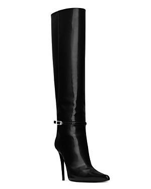 Saint Laurent Vendome Boots in Glazed Leather Product Image