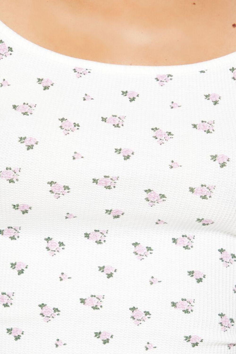 Ditsy Floral Print Cropped Cami | Forever 21 Product Image