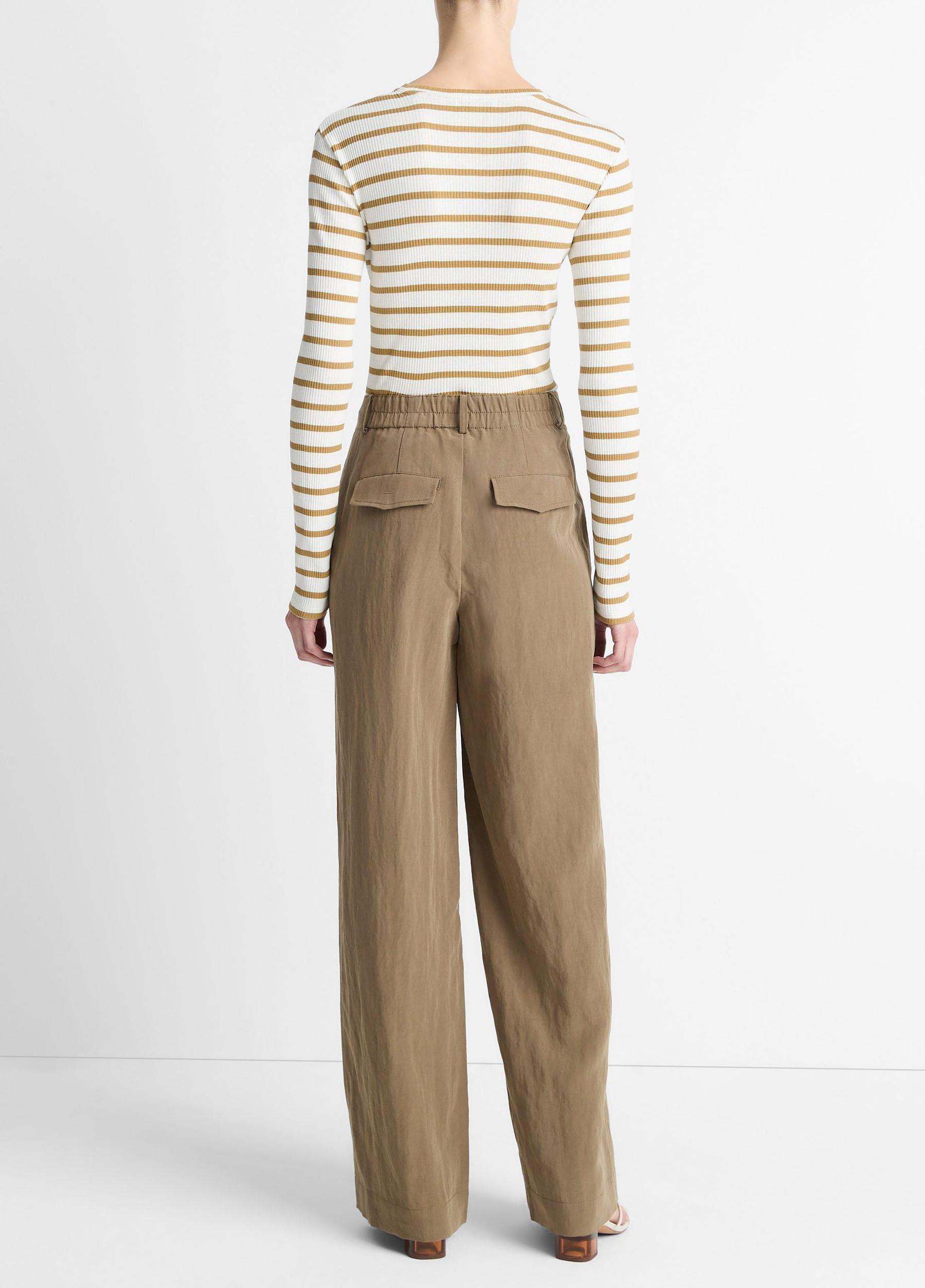 Textured Relaxed Wide-Leg Pant Product Image