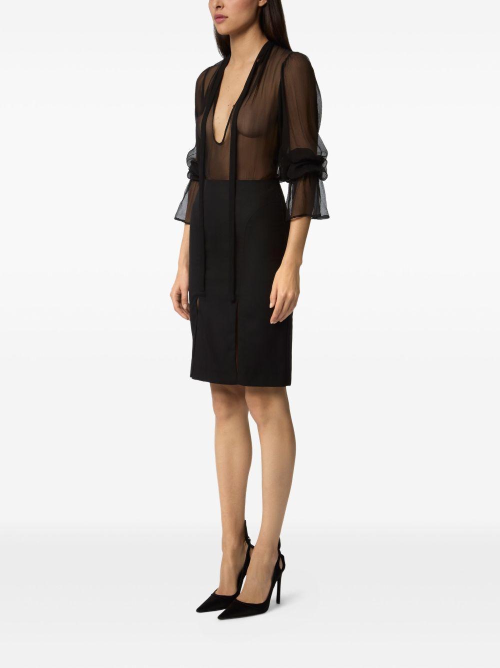 sheer silk top Product Image