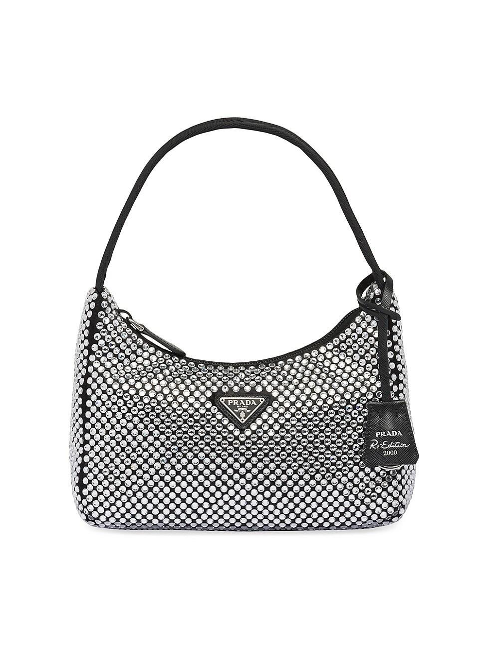 Womens Satin Mini Bag with Crystals Product Image