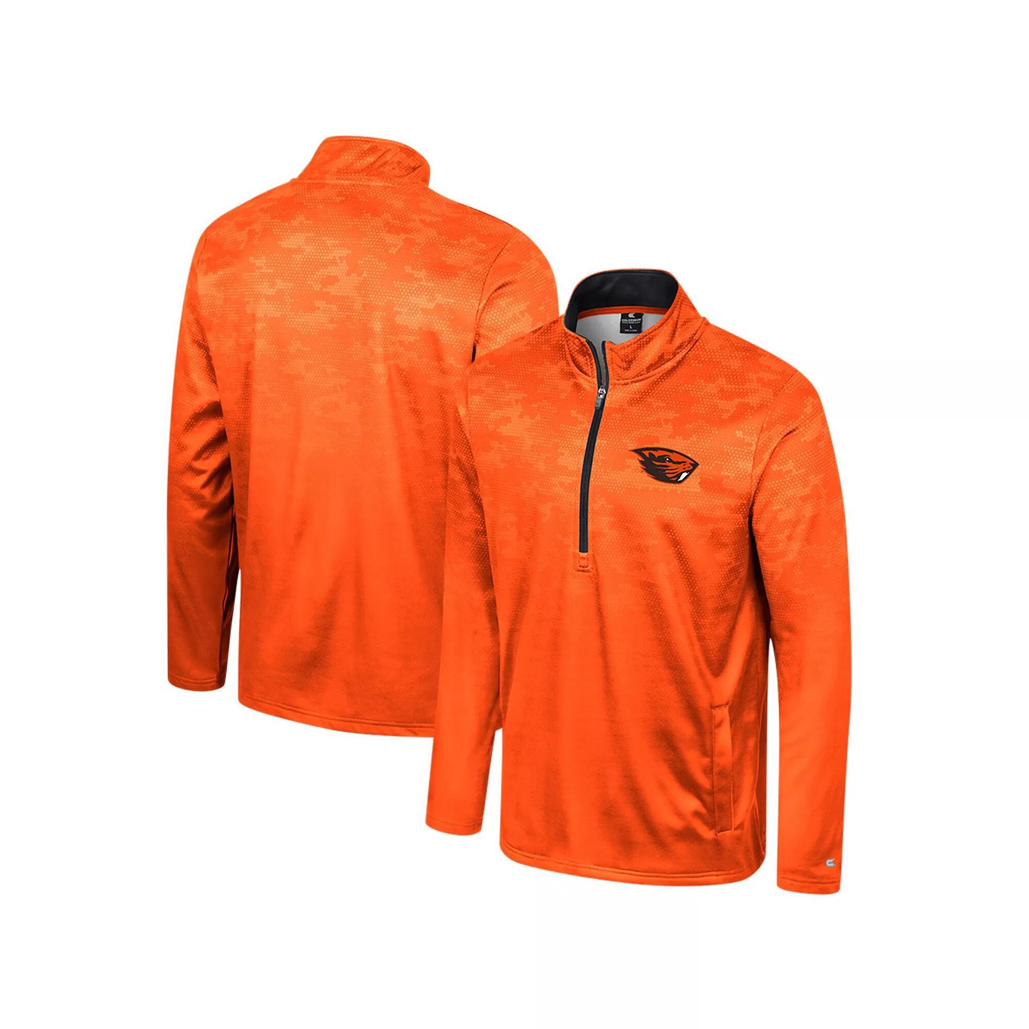 Men's Colosseum Orange Oregon State Beavers The Machine Half-Zip Jacket,  Product Image