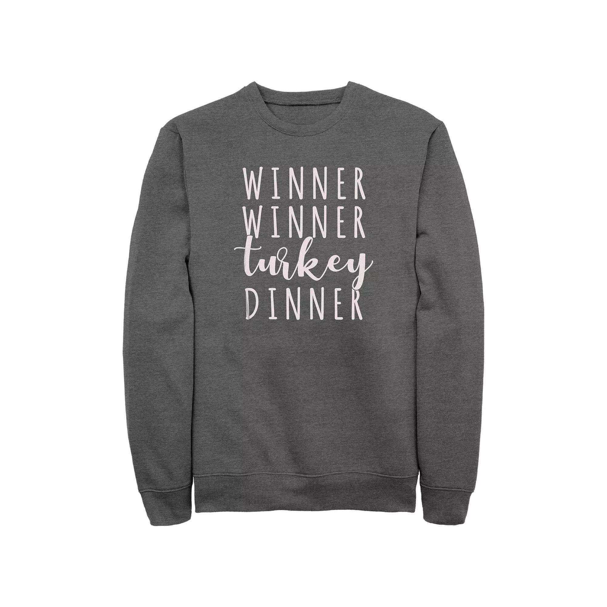 Men's Winner Winner Turkey Dinner Graphic Fleece,  Product Image