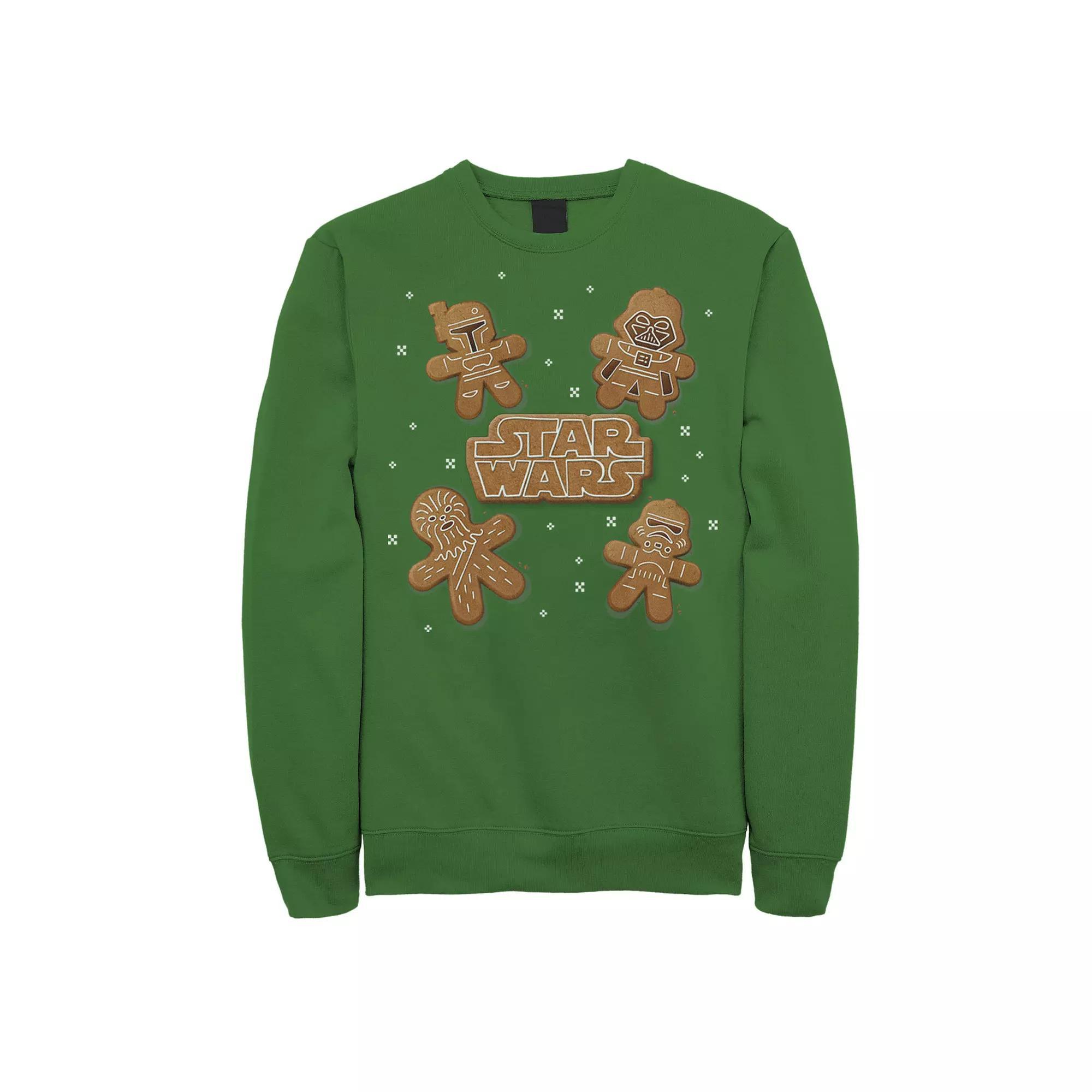 Men's Star Wars Gingerbread Crew Sweatshirt, Size: XL, Kelly Product Image