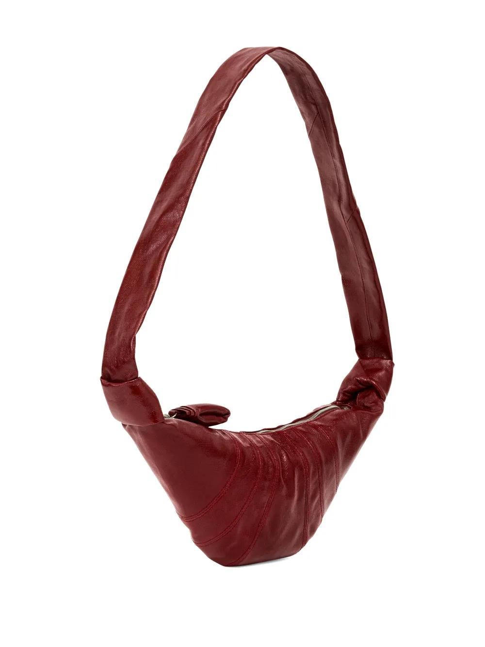 LEMAIRE Small Croissant Cotton Bag In Red Product Image