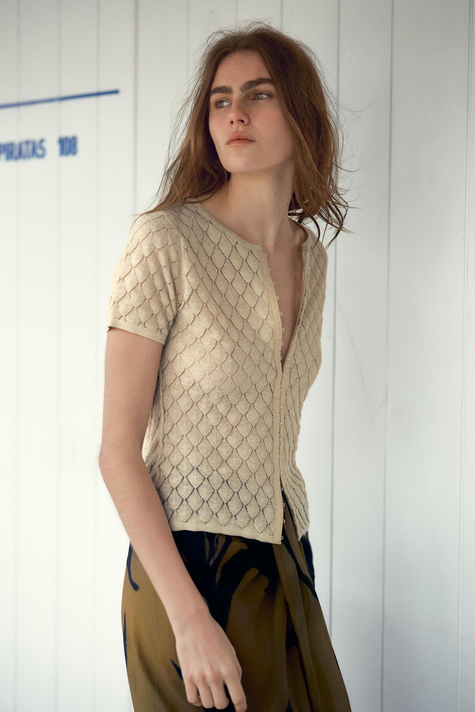 TEXTURED KNIT TOP Product Image