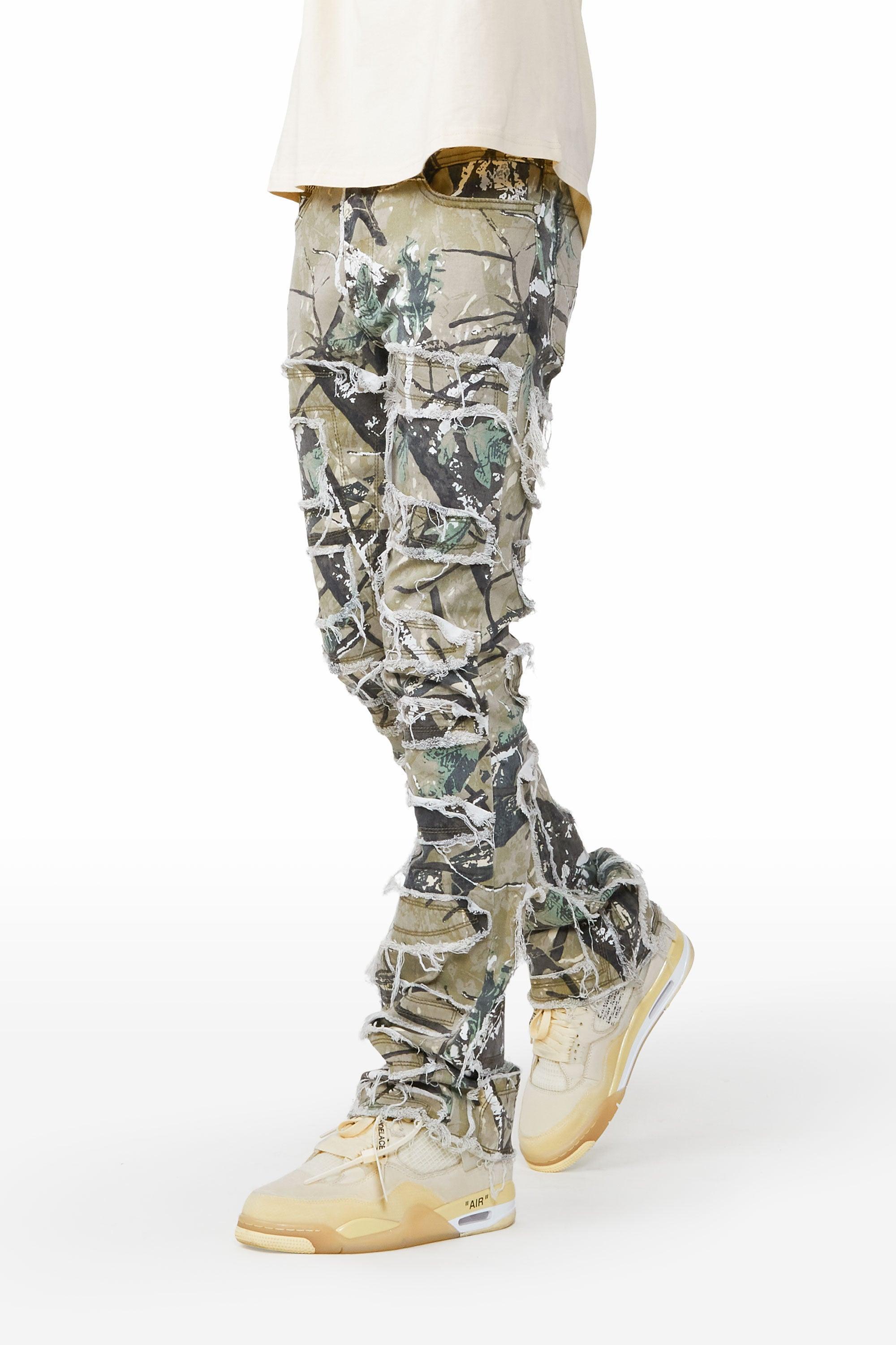 Shake Tree Camo Stacked Flare Jean Male Product Image