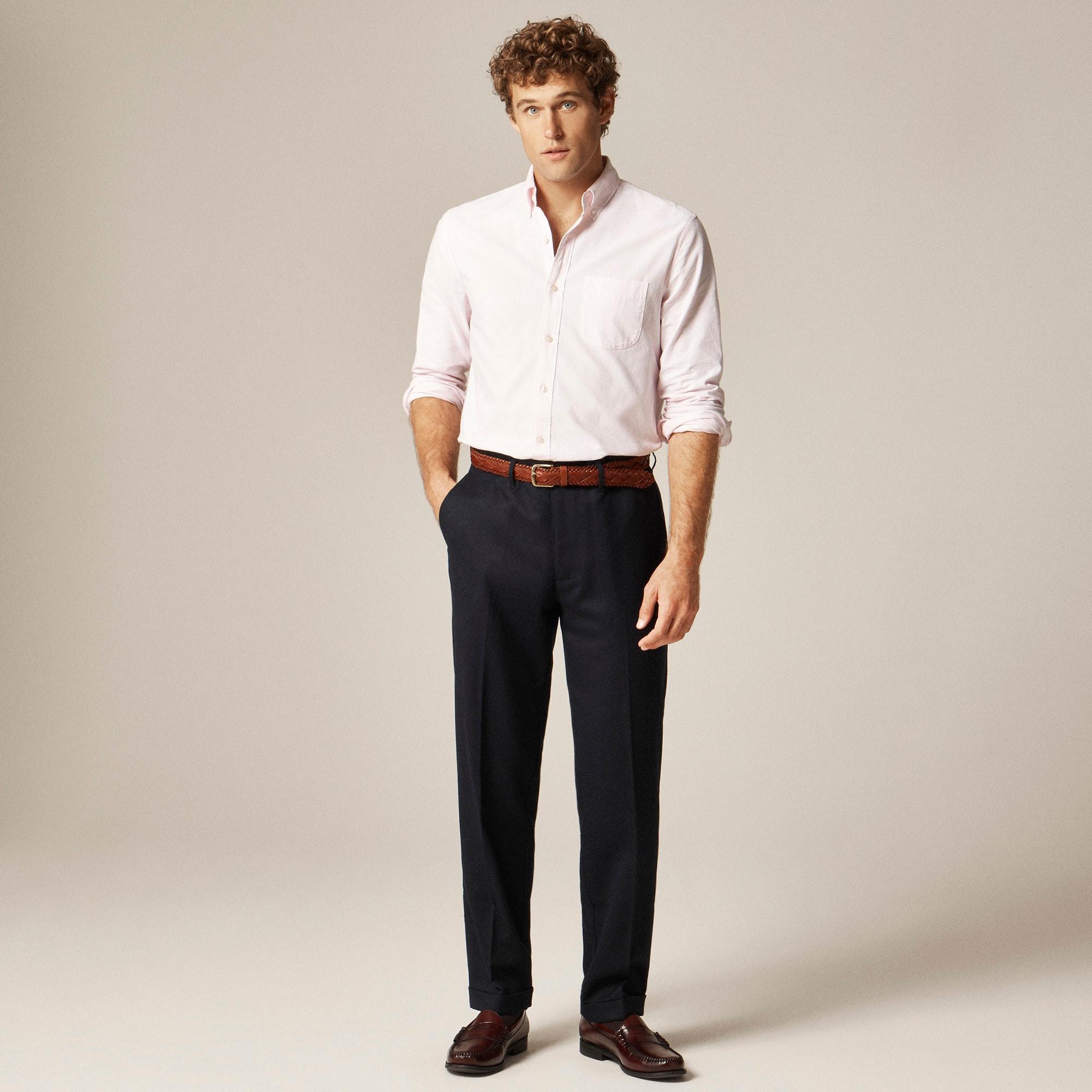 Classic creased wool trouser Product Image