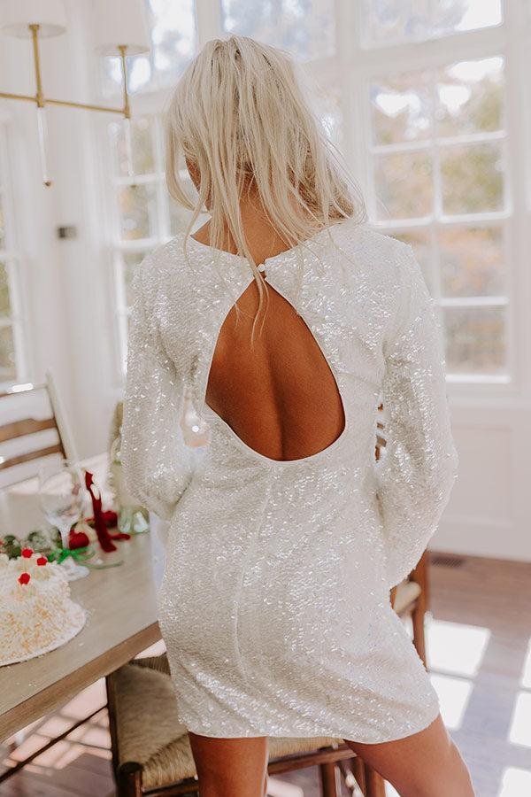 Champagne Toast Sequin Mini Dress Product Image