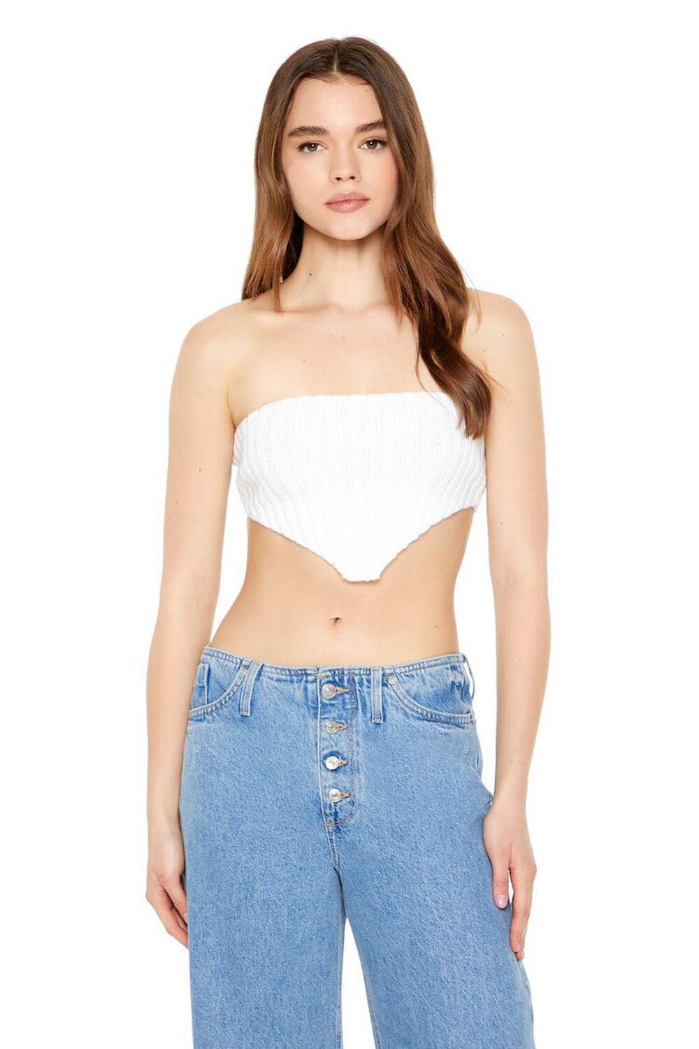 Cropped Sweater-Knit Tube Top | Forever 21 Product Image