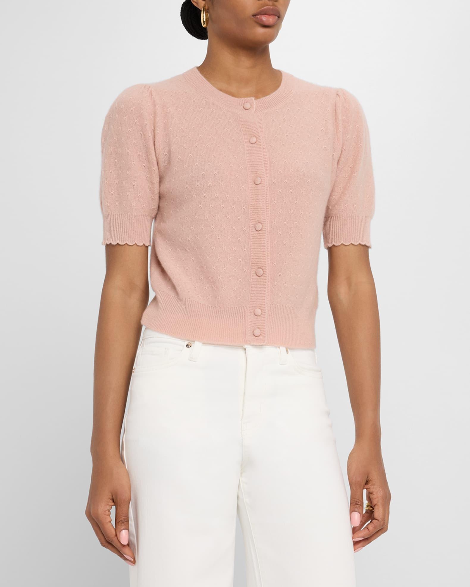 The Cashmere Pointelle Cardigan Product Image