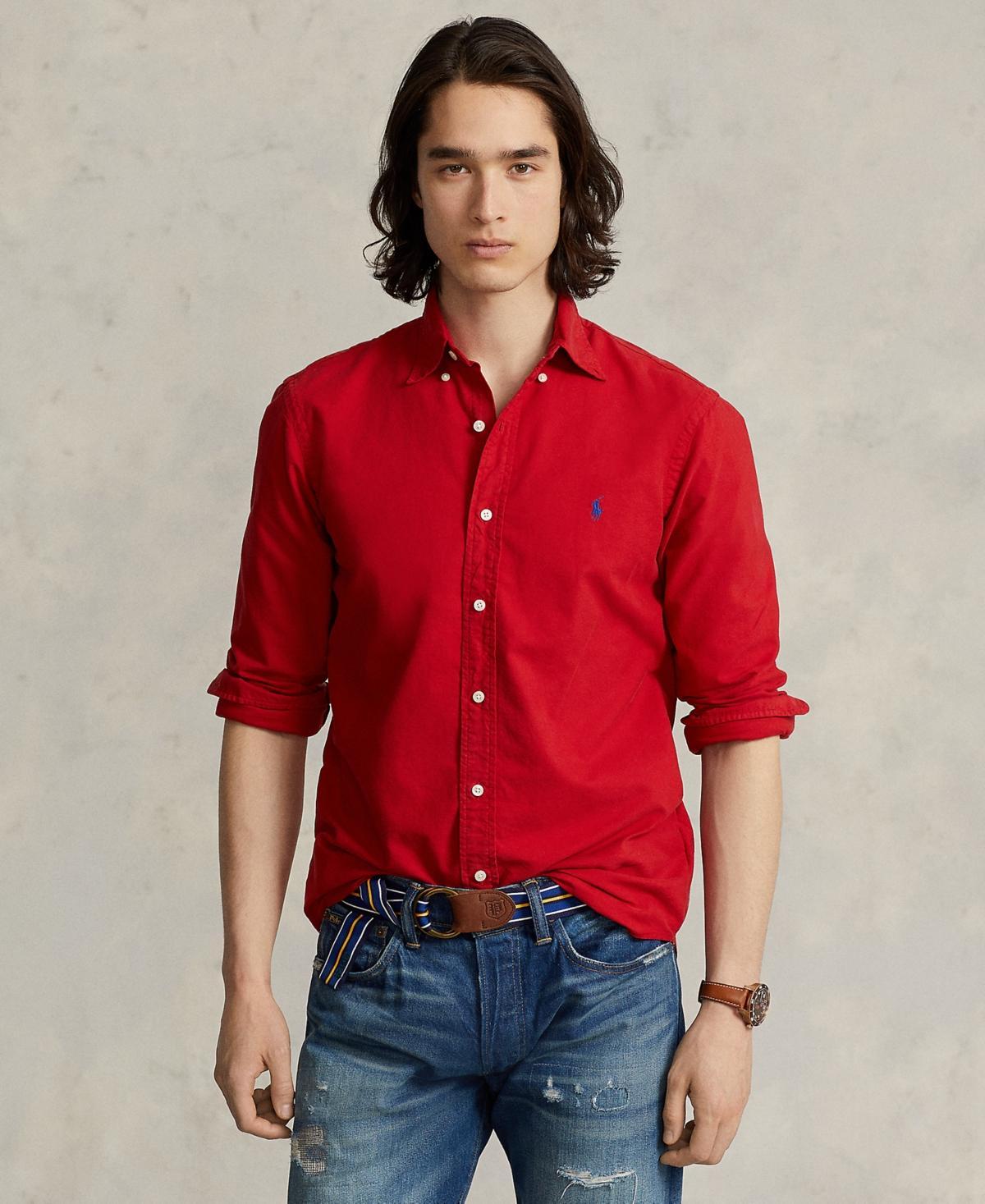 Polo Ralph Lauren Mens The Iconic Cotton Oxford Shirt Product Image