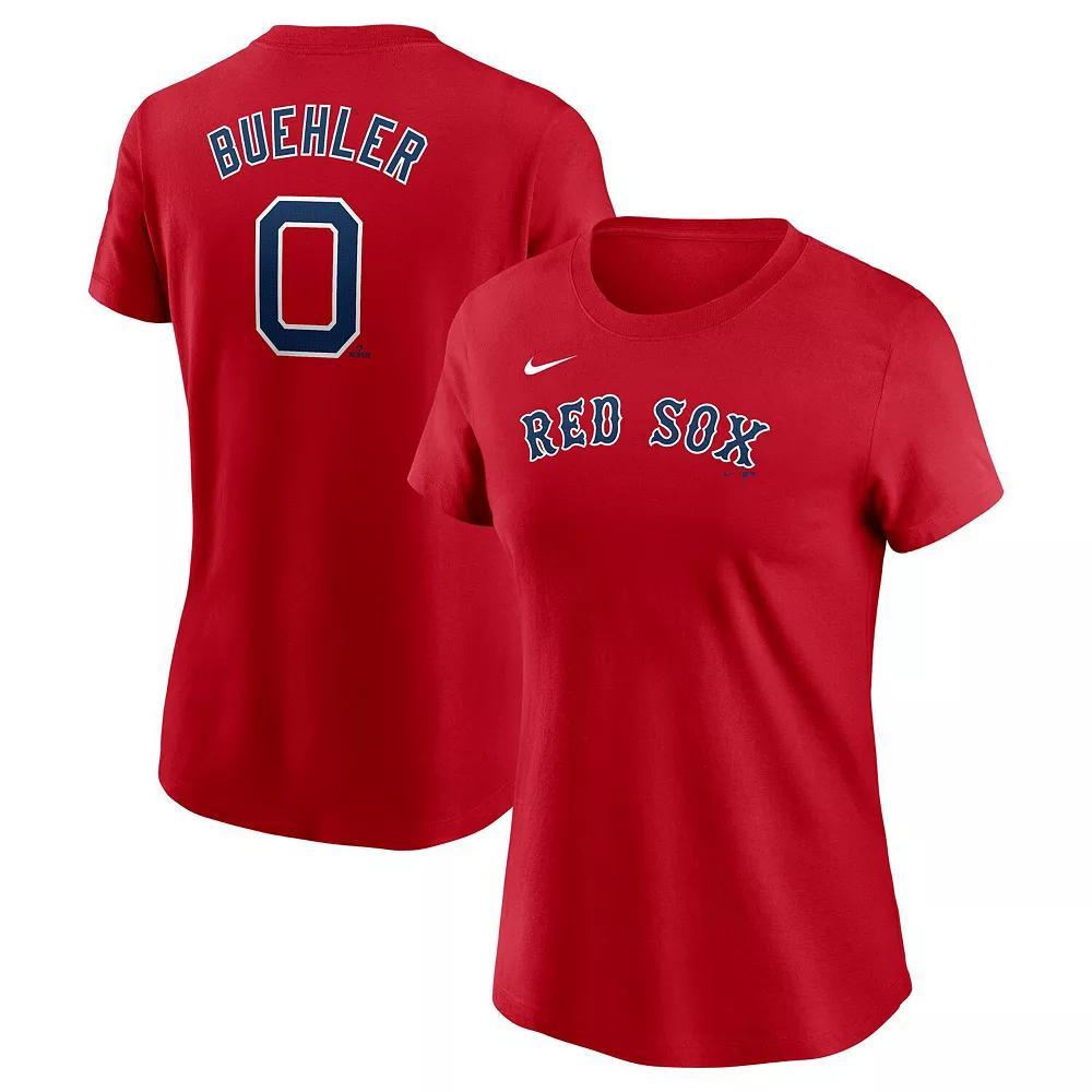 Women's Nike Walker Buehler Red Boston Red Sox Fuse Name & Number T-Shirt,  Product Image