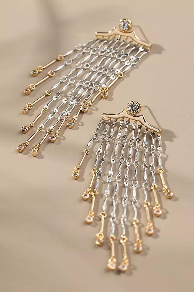 Mixed Metal Chandelier Earrings Product Image