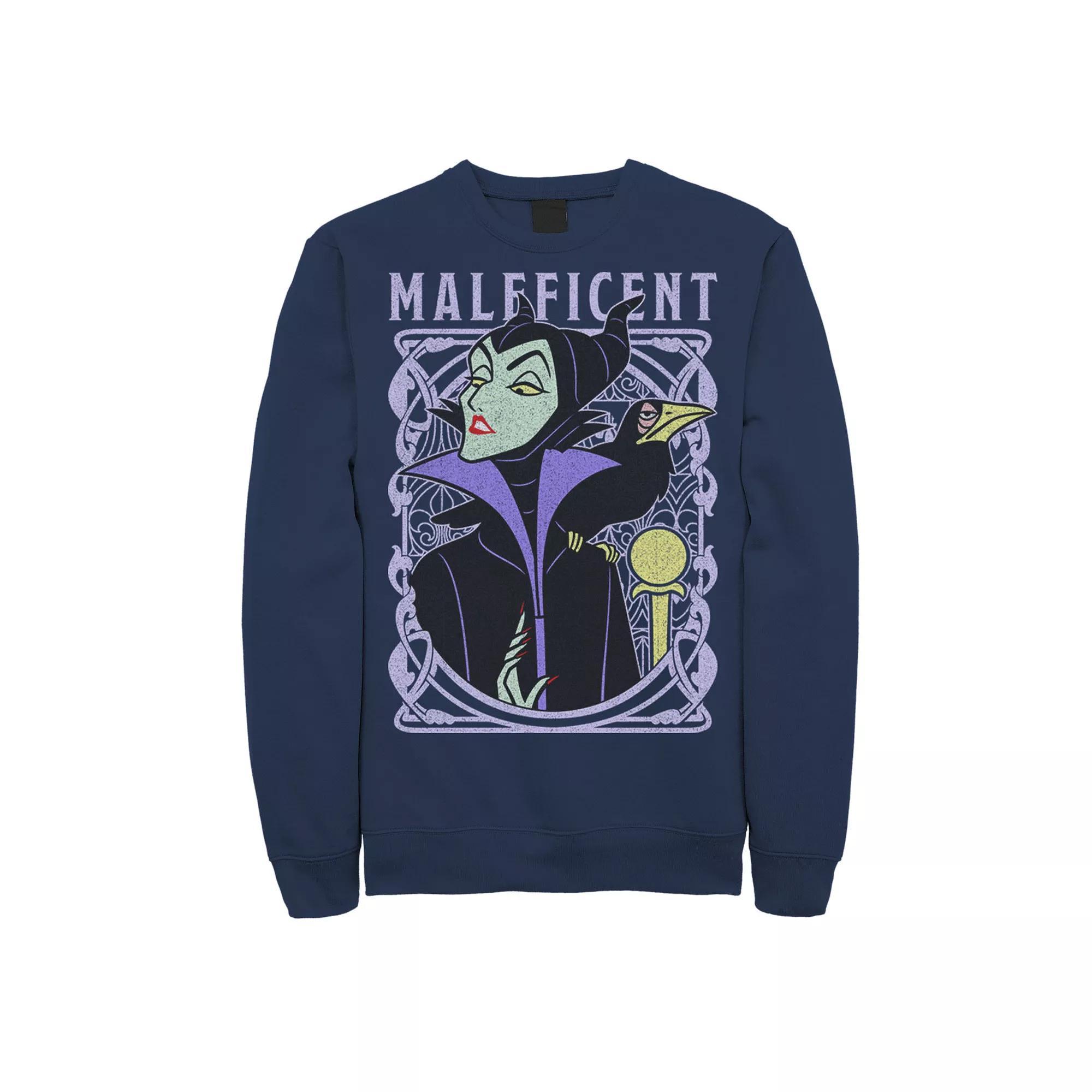 Disney's Sleeping Beauty Maleficent Men's Old School Poster Sweatshirt,  Product Image