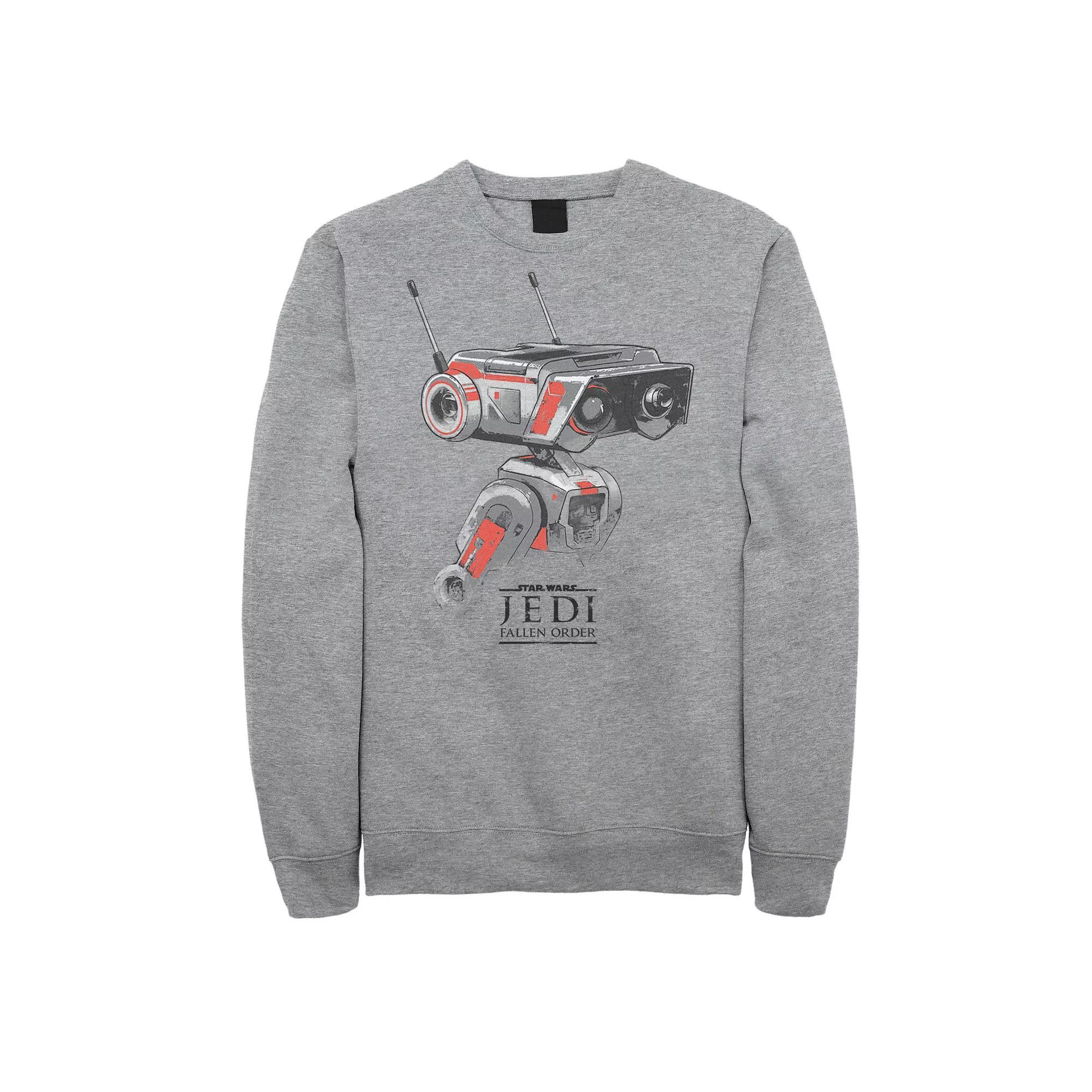 Men's Star Wars Jedi Fallen Order BD-1 Sweatshirt, Size: 3XL, Athletic Grey Product Image