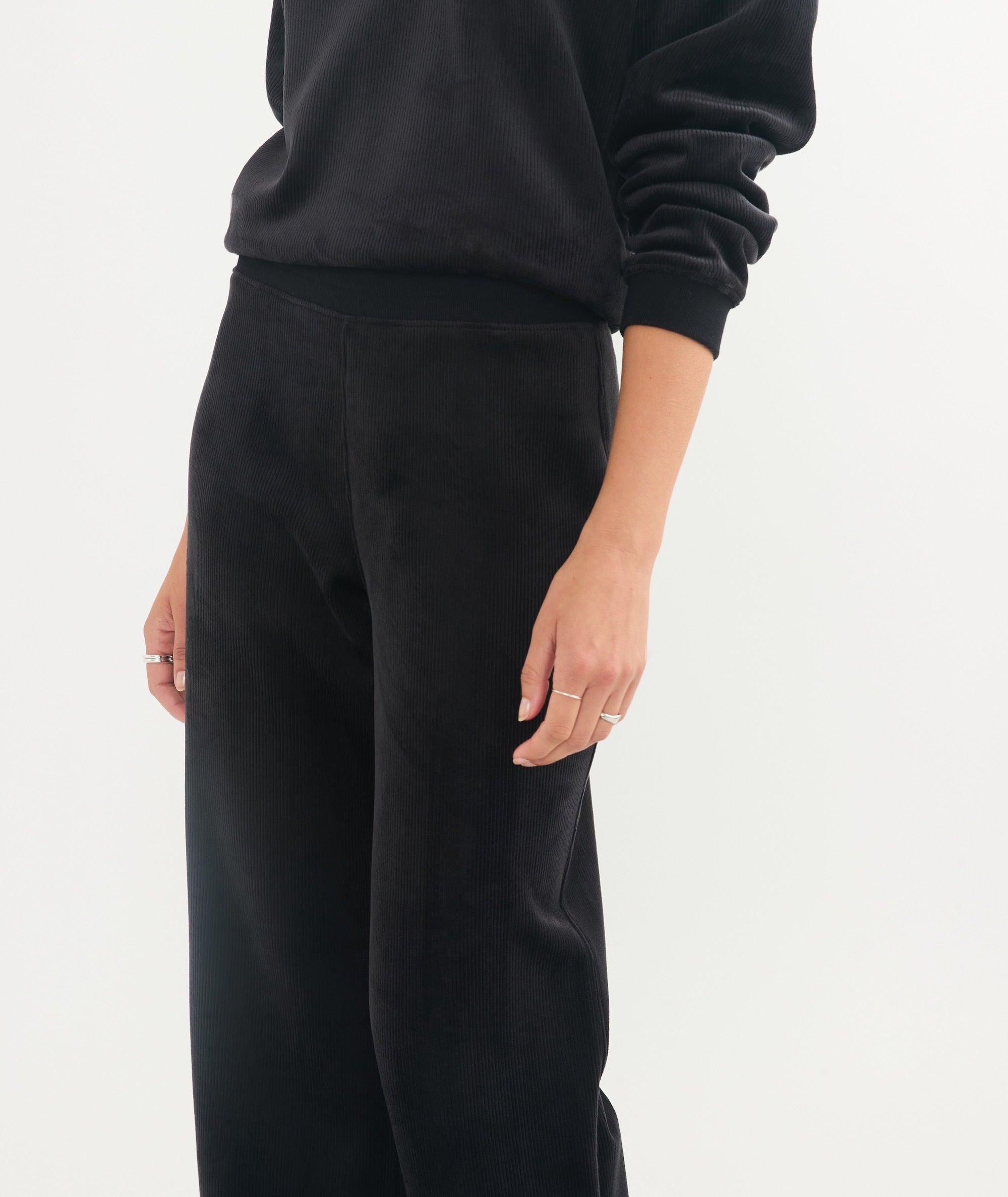 Cord Velour Wide Leg Pant Product Image