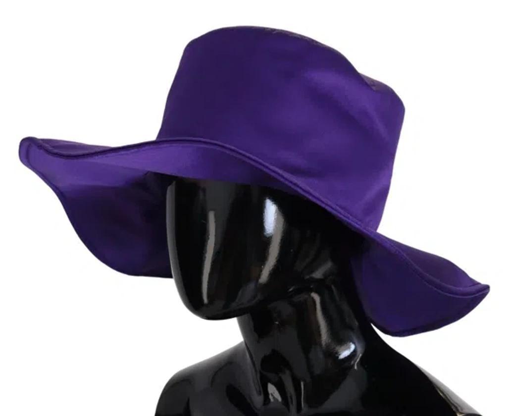 DOLCE & GABBANA Purple Silk Stretch Top Hat Product Image