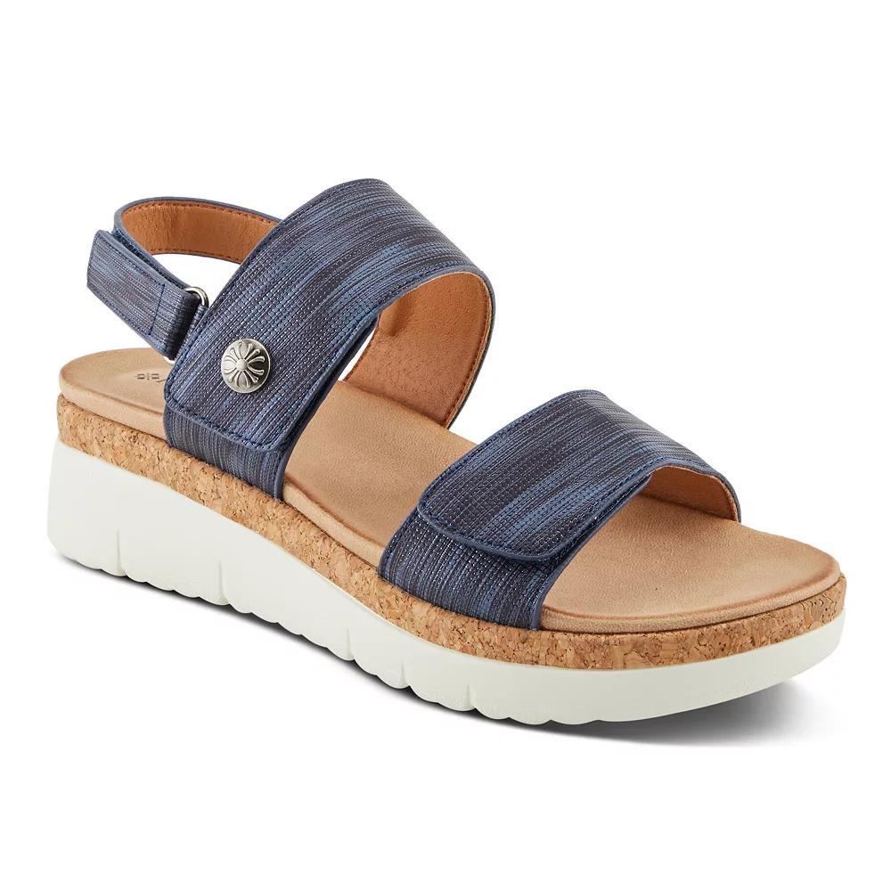 Patrizia Viona Women's Wedge Sandals, Size: 39, Blue Product Image