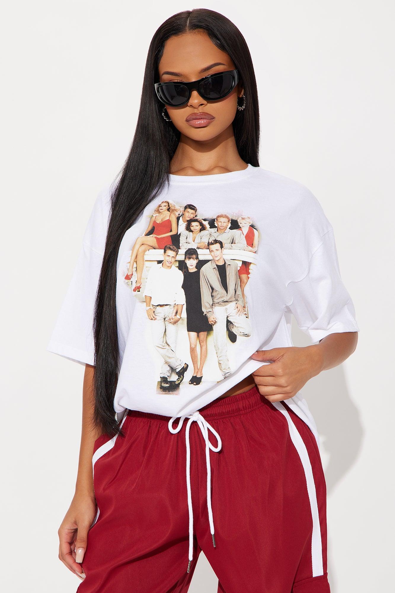 Beverly Hills 90210 Oversized Tee - White Female Product Image