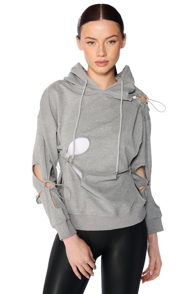 PARKER CUT OUT HOODIE Product Image