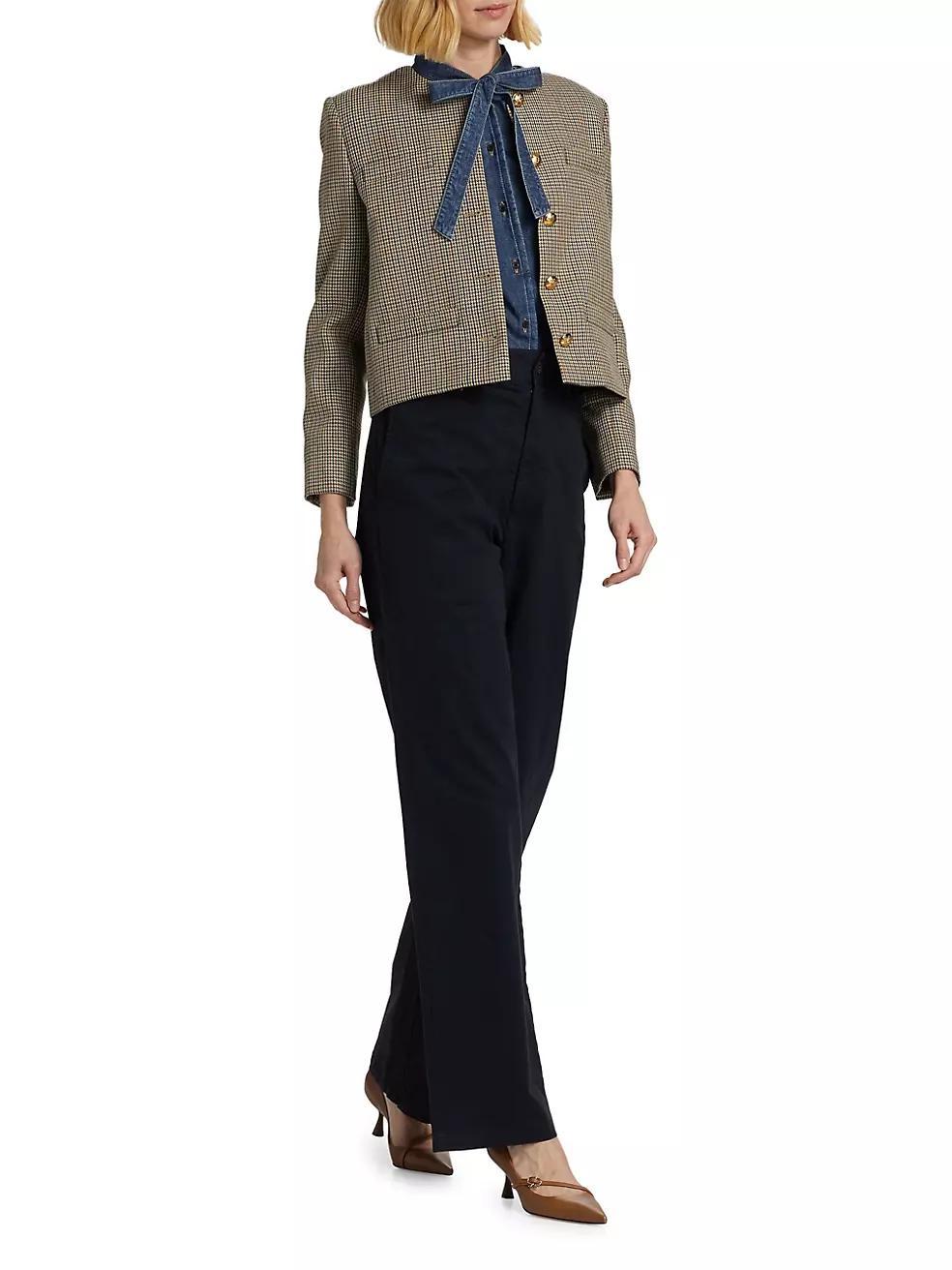 Anna Cotton-Blend Pants Product Image